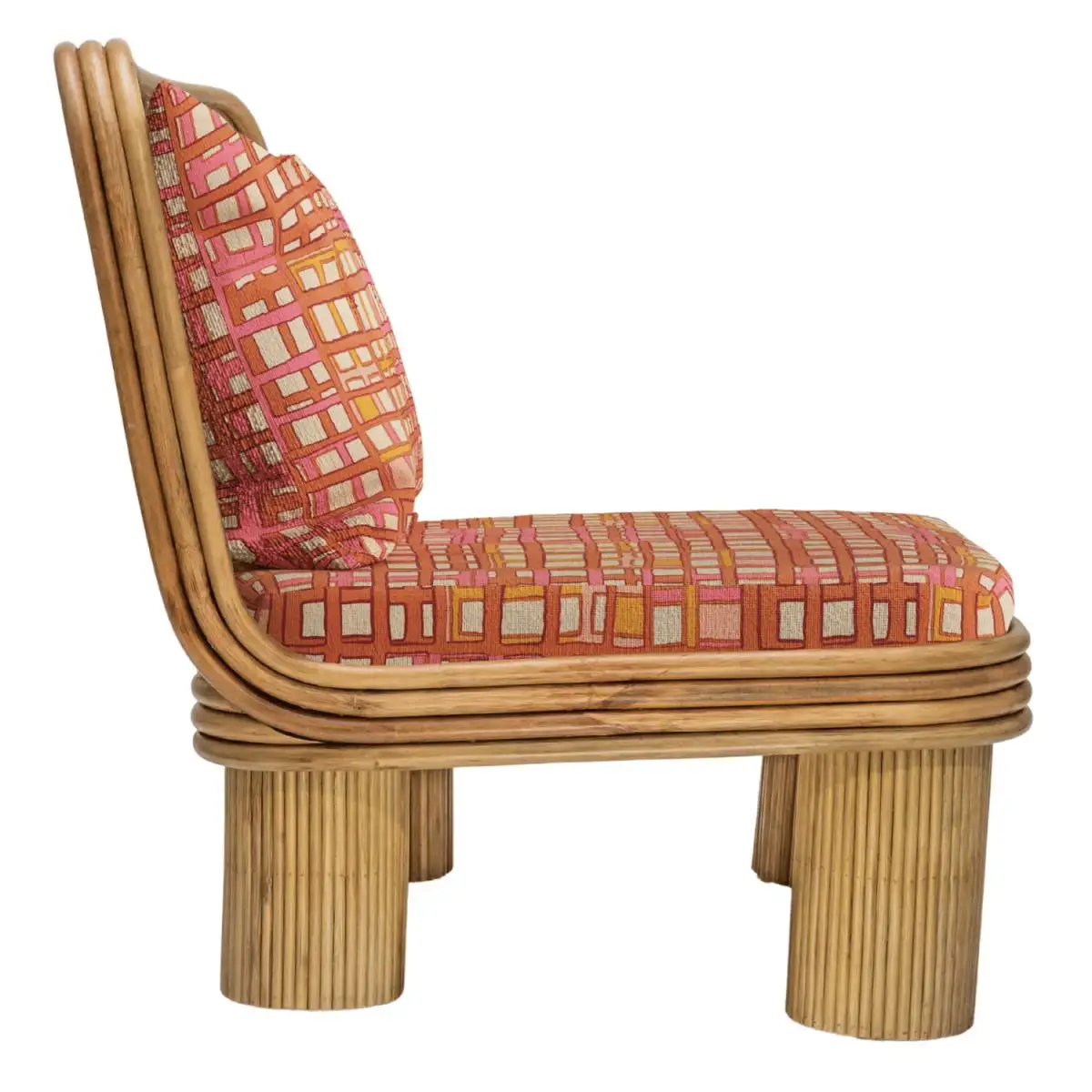 Annka Armchair in Stained Rattan, Plywood and HR Foam by POPUS EDITIONS 6