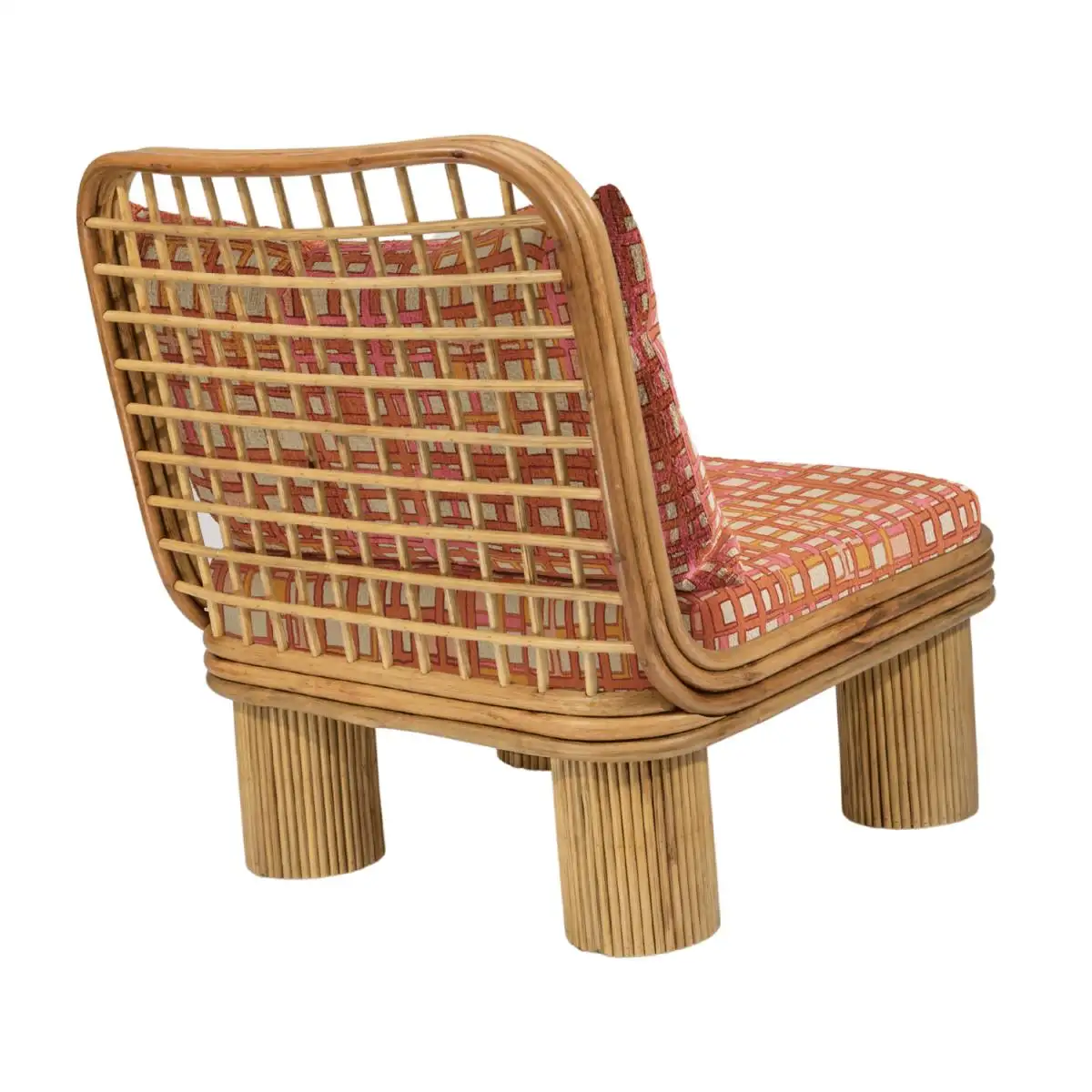 Annka Armchair in Stained Rattan, Plywood and HR Foam by POPUS EDITIONS 7
