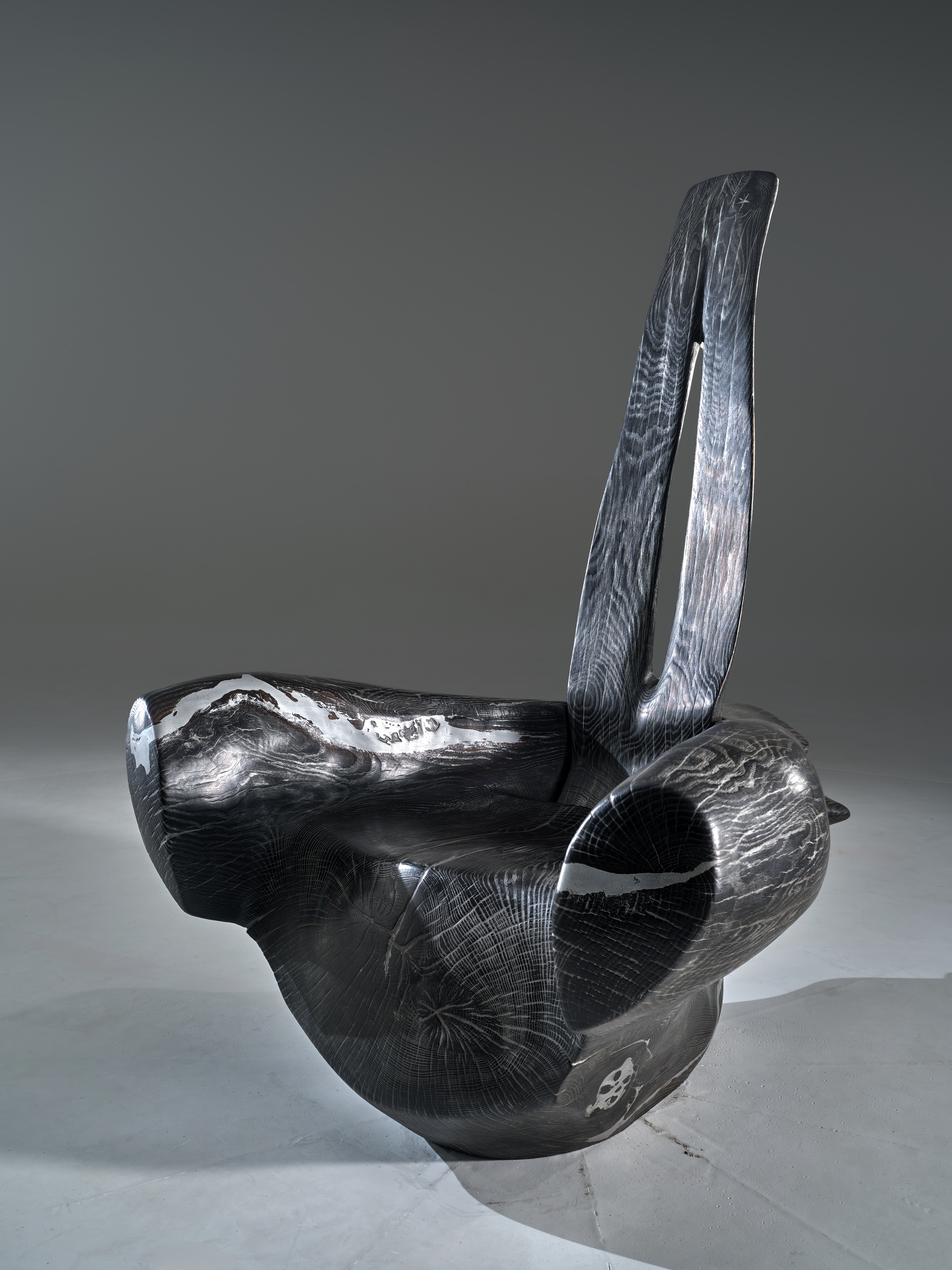Aviator's Chair in Oak Wood & Aluminium by Alun Heslop 2