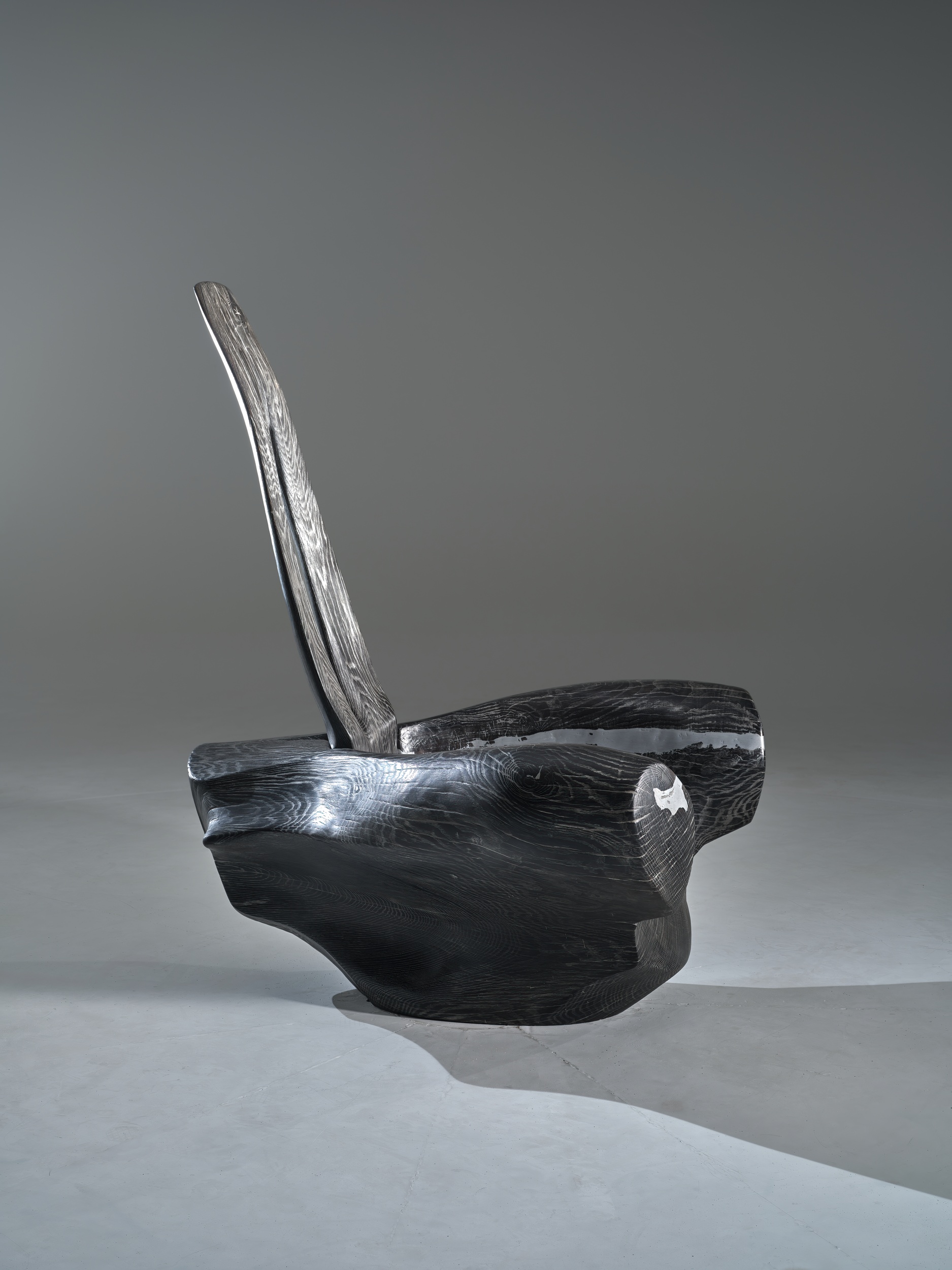 Aviator's Chair in Oak Wood & Aluminium by Alun Heslop 4
