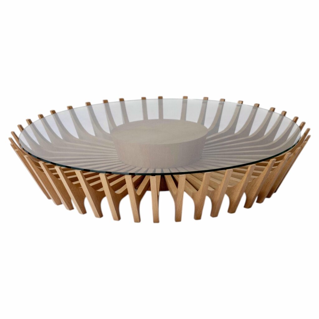 Dora Coffee Table in Brazilian Native Hardwood by Gisela Simas 1