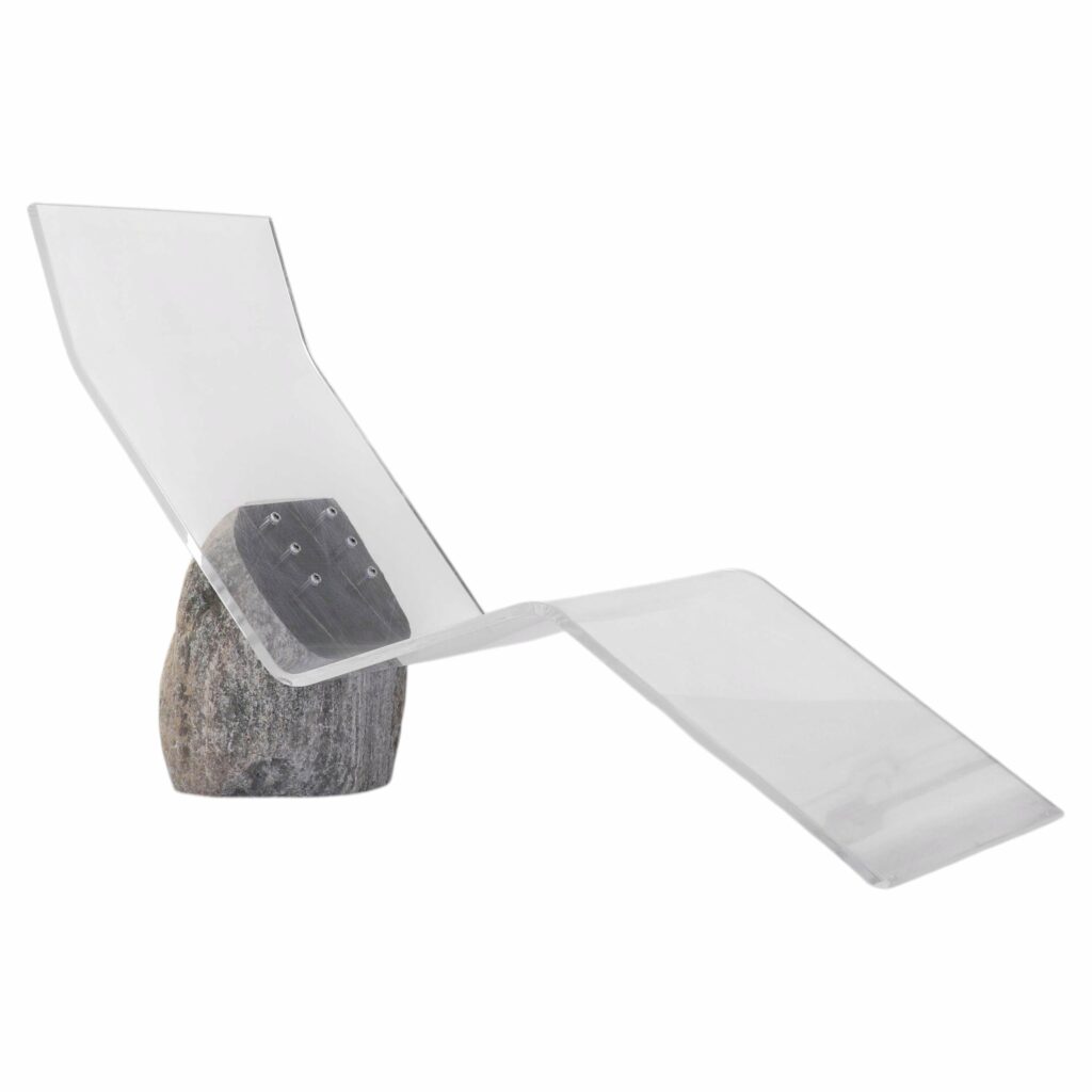 Elsewhere Acrylic Chaise by Batten and Kamp 1