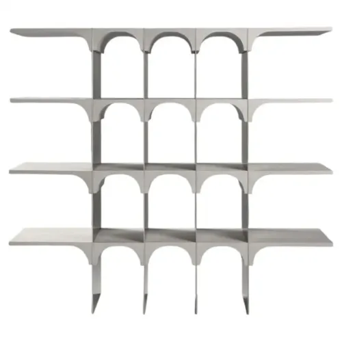 Enclave Shelving Unit, Solid Oak and Stainless Steel by Cezar Moldovan x Arbore 1