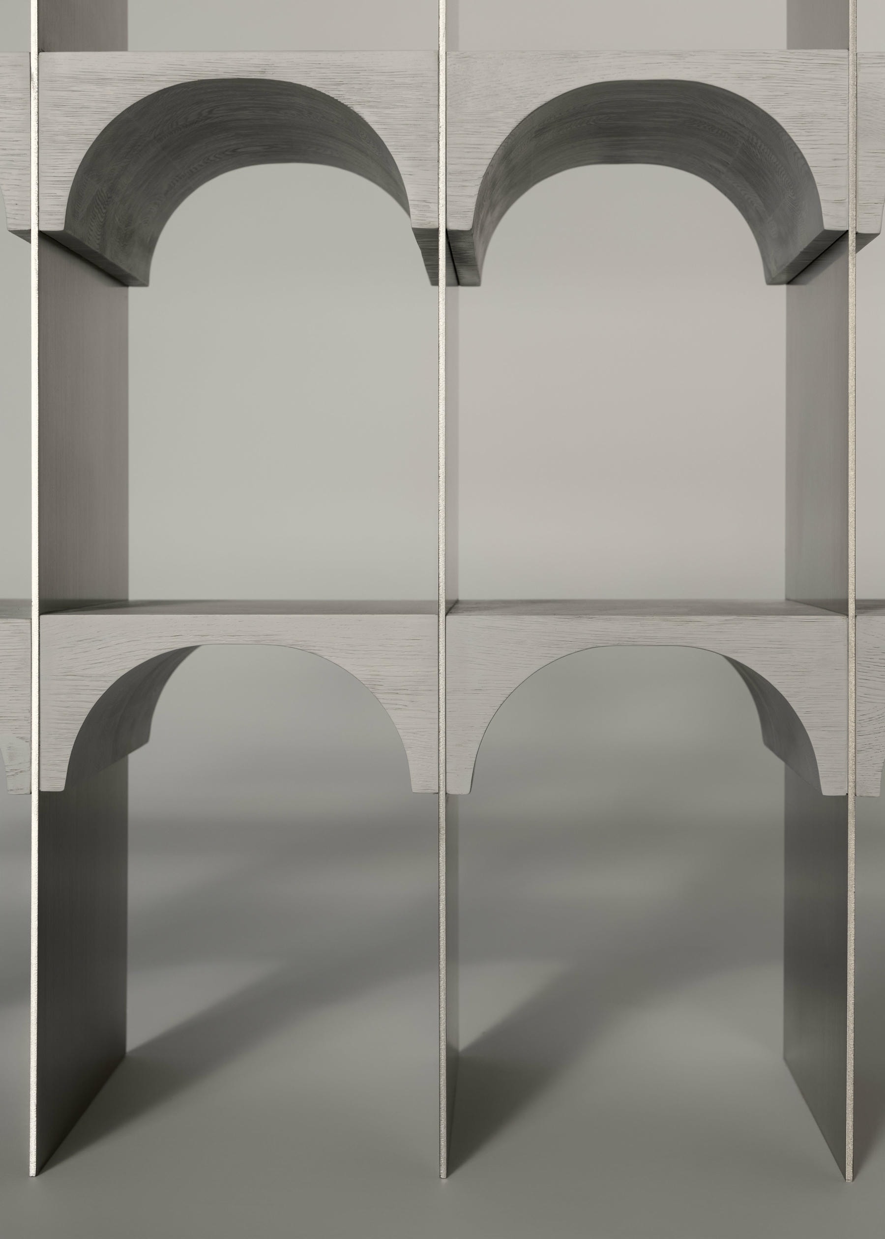 Enclave Shelving Unit Solid Oak and Stainless Steel by Cezar Moldovan x Arbore 10