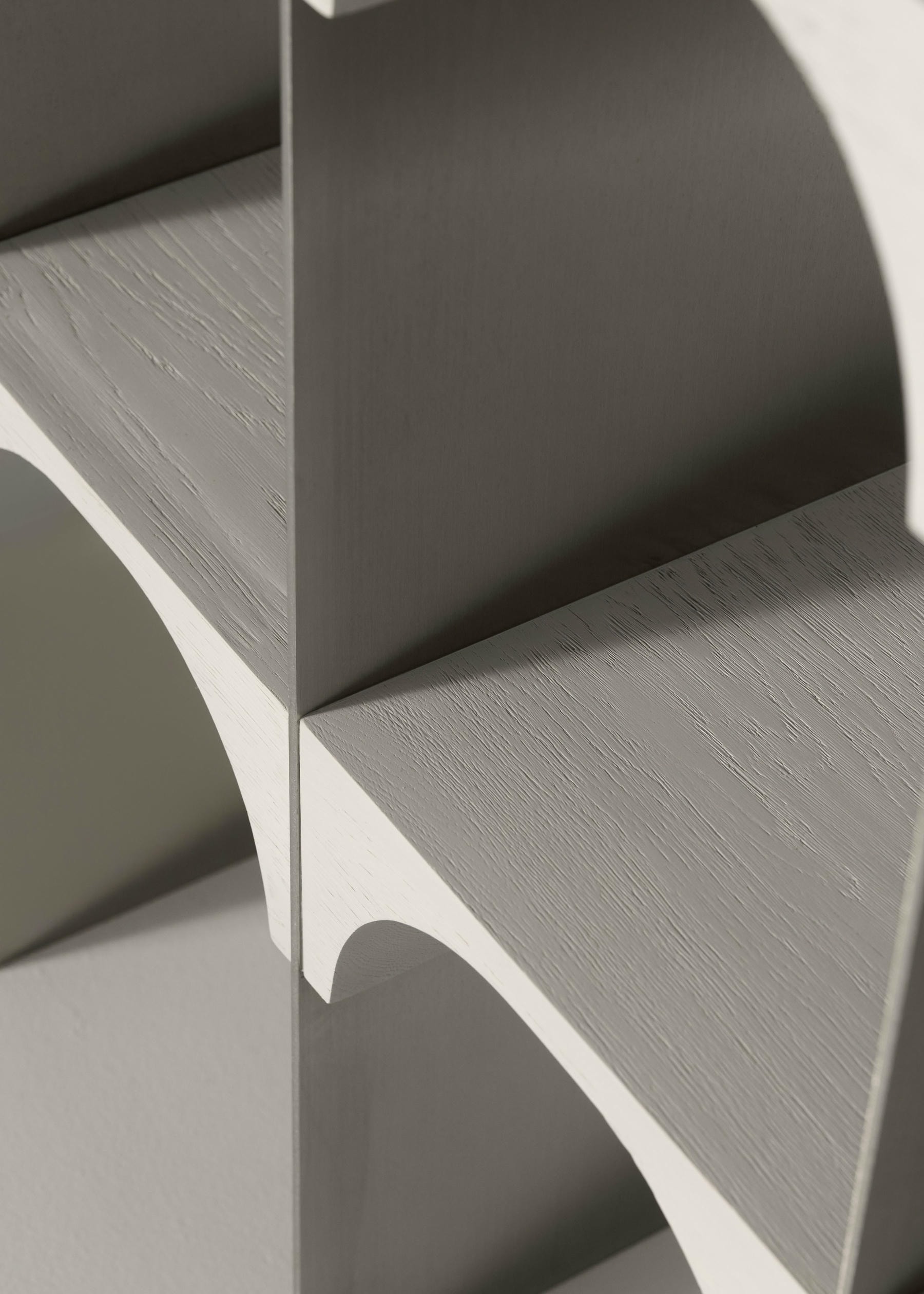Enclave Shelving Unit Solid Oak and Stainless Steel by Cezar Moldovan x Arbore 11