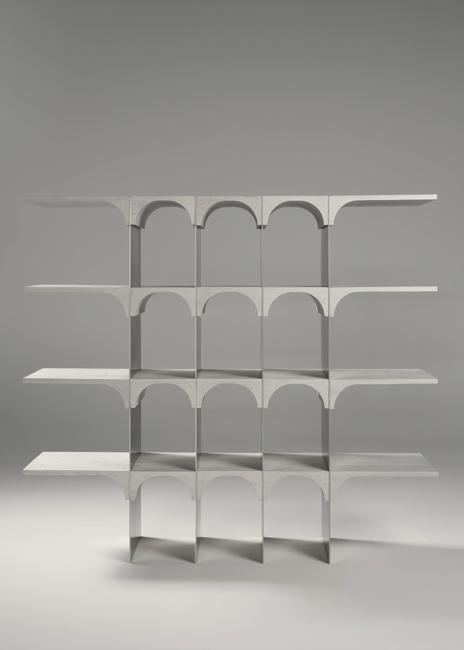 Enclave Shelving Unit Solid Oak and Stainless Steel by Cezar Moldovan x Arbore 16