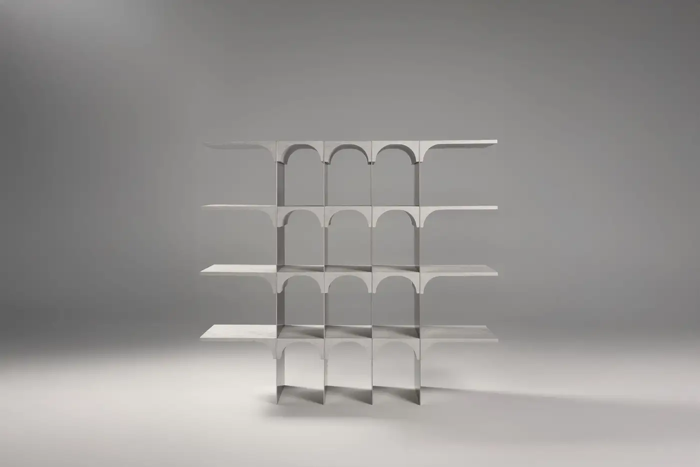 Enclave Shelving Unit, Solid Oak and Stainless Steel by Cezar Moldovan x Arbore 2