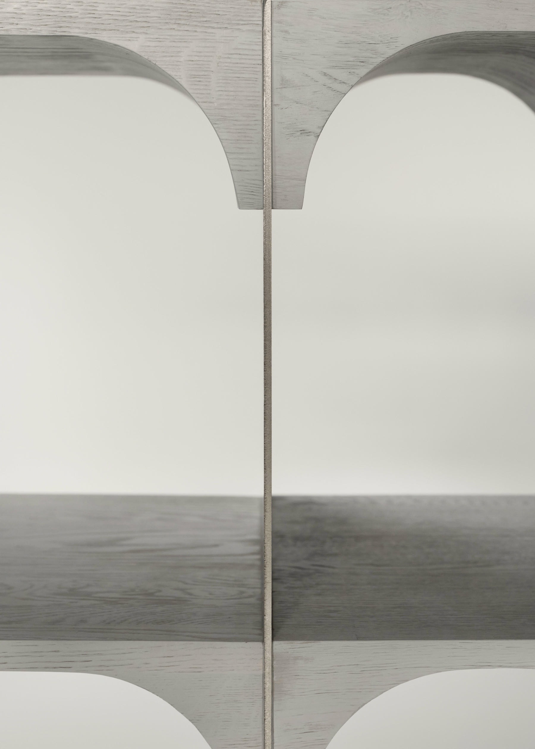 Enclave Shelving Unit Solid Oak and Stainless Steel by Cezar Moldovan x Arbore 4