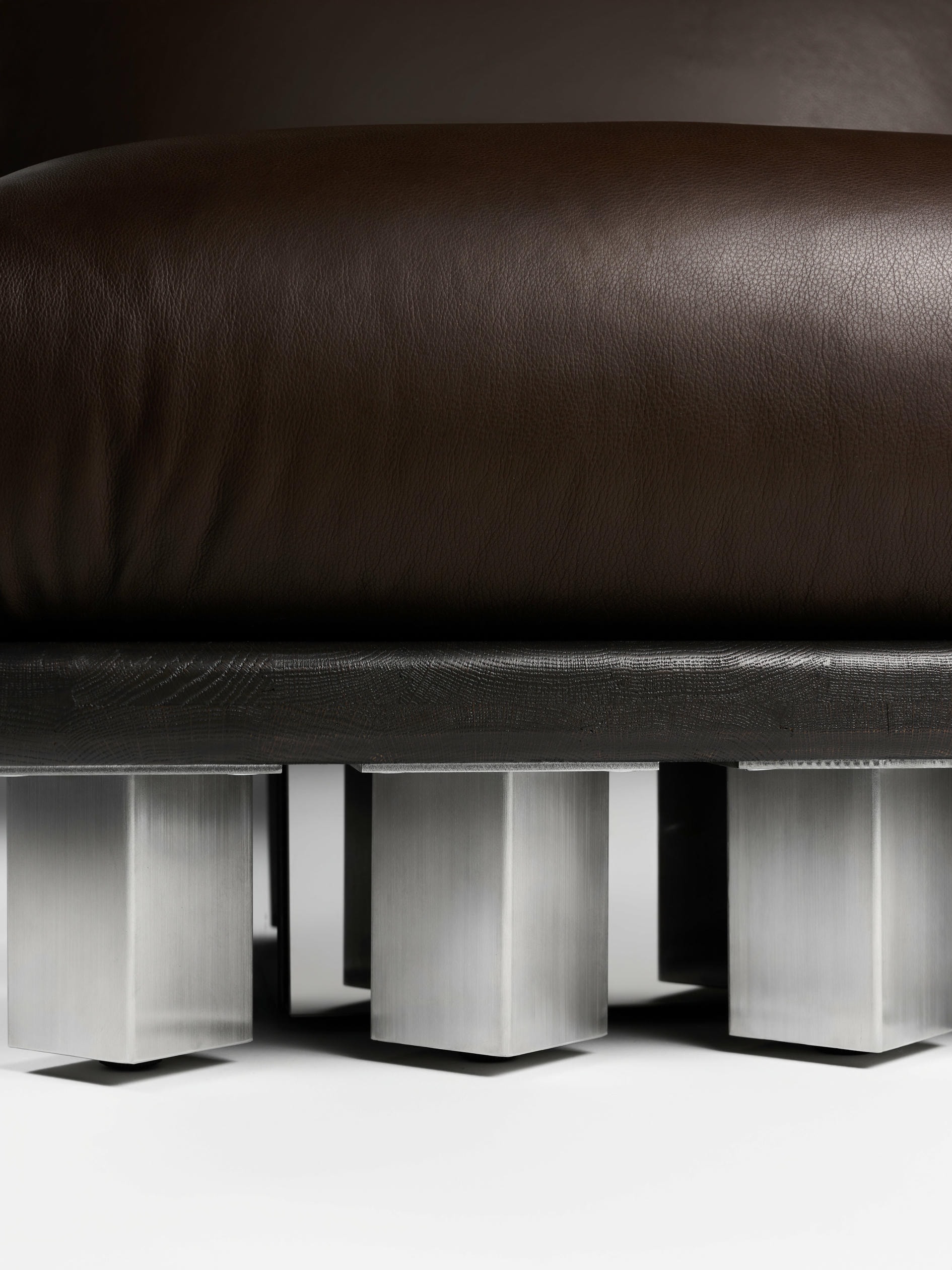 Kafka Lounge Chair Solid Oak and Leather by Cezar Moldovan x Arbore 4