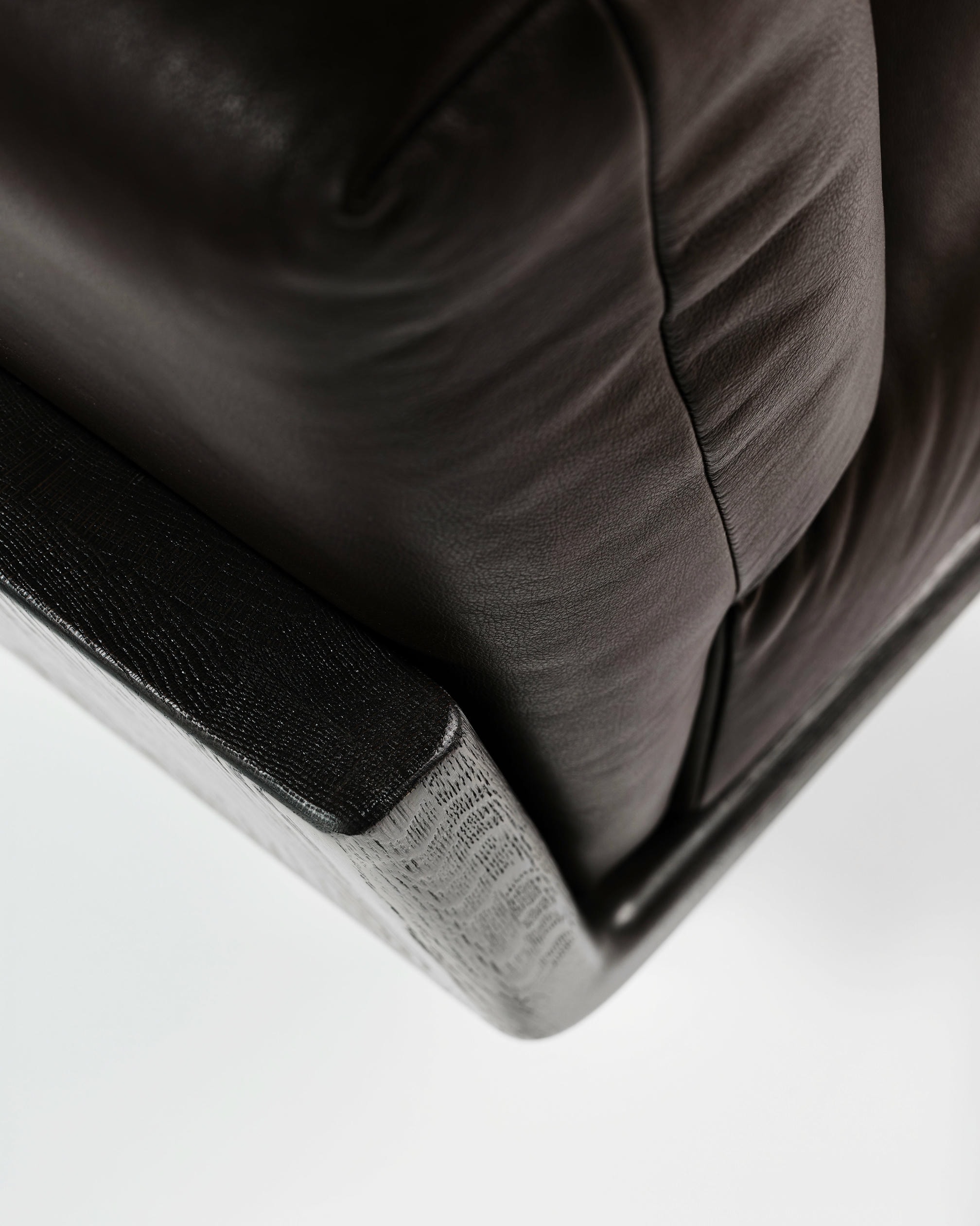 Kafka Lounge Chair Solid Oak and Leather by Cezar Moldovan x Arbore 6