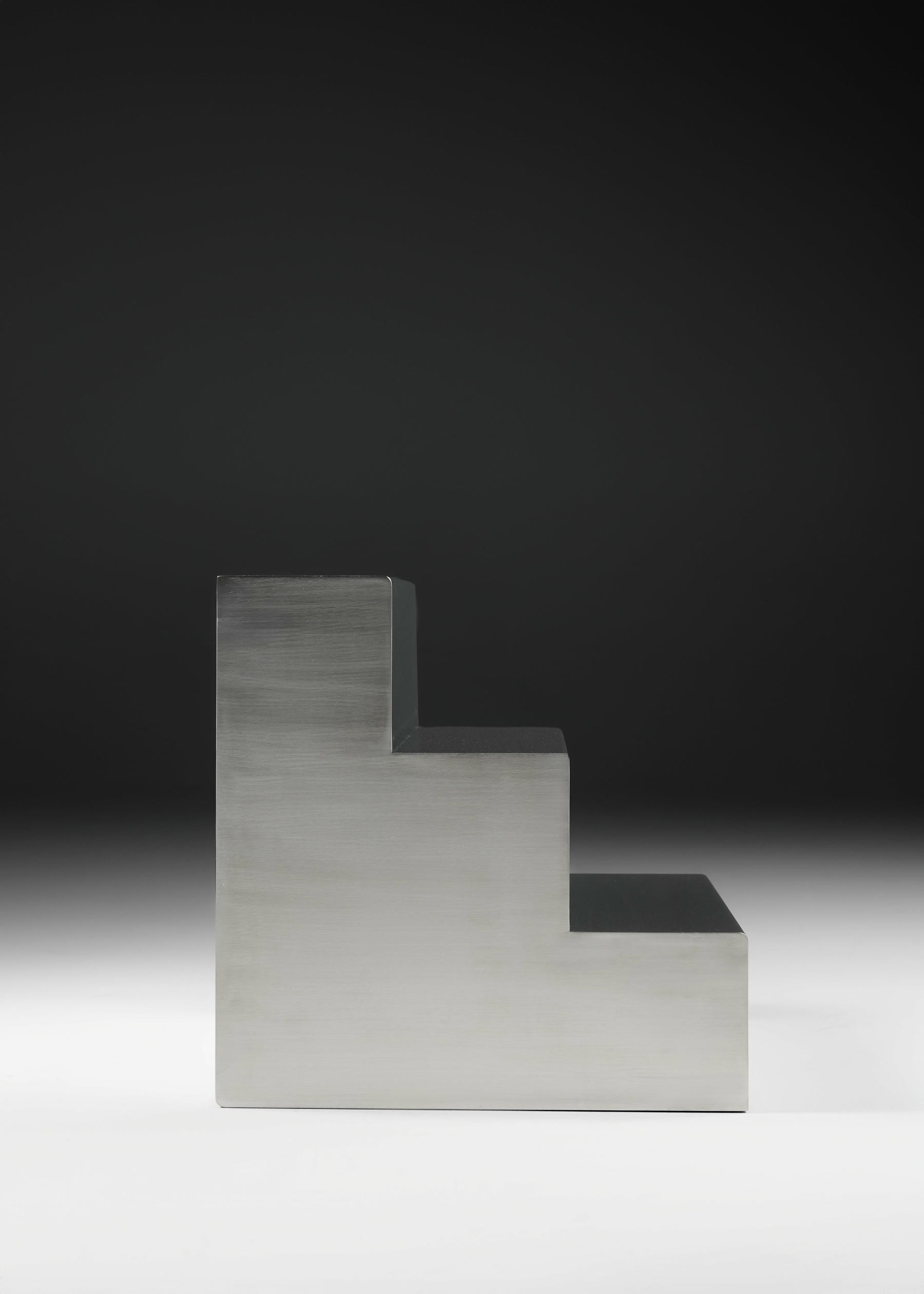 Monolit Side Table Stainless Steel by Cezar Moldovan x Arbore 3