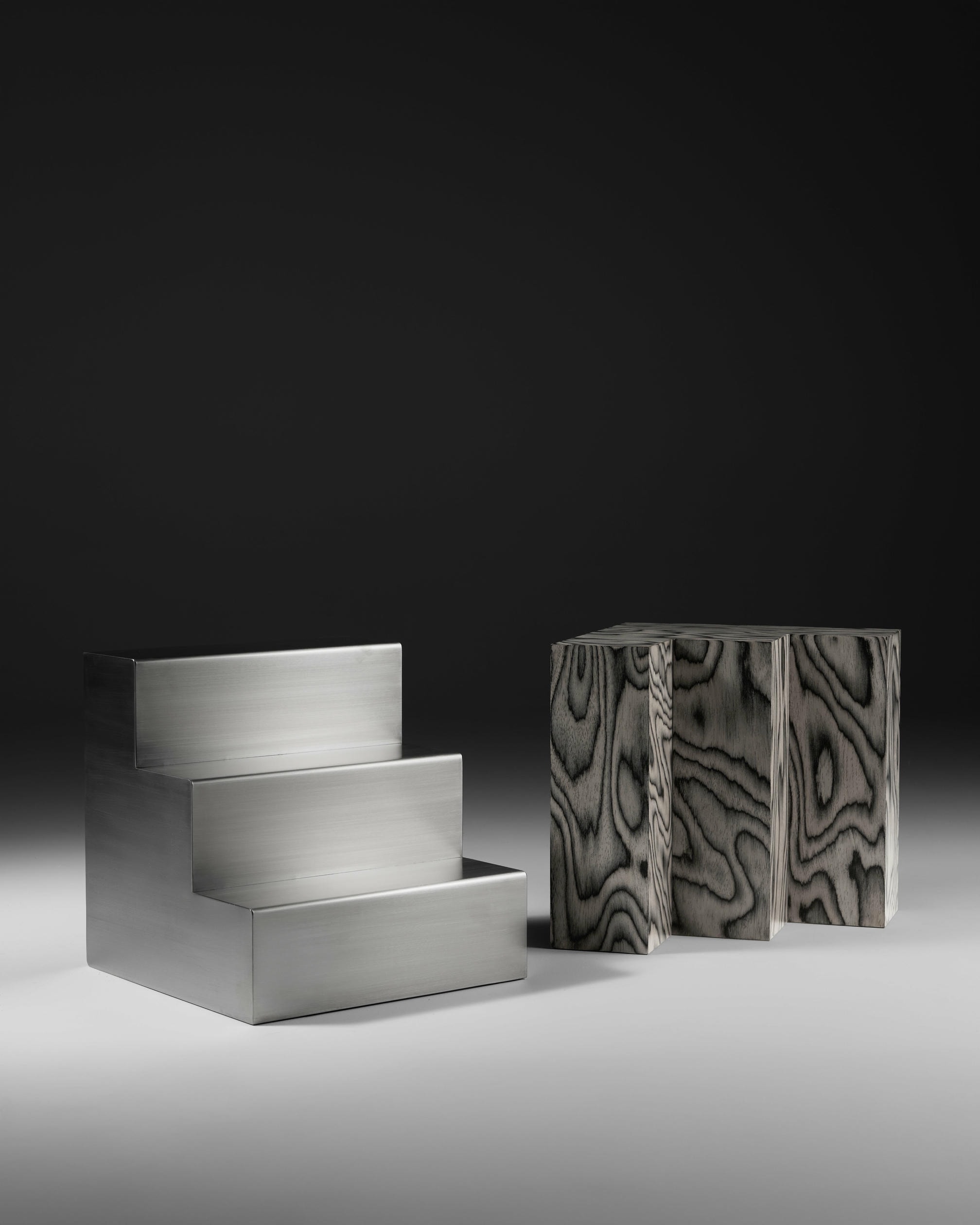 Monolit Side Table Stainless Steel by Cezar Moldovan x Arbore 4