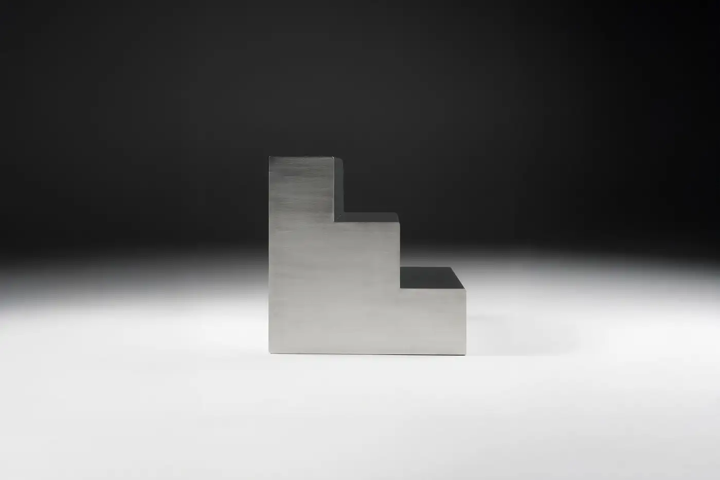 Monolit Side Table, Stainless Steel by Cezar Moldovan x Arbore 4