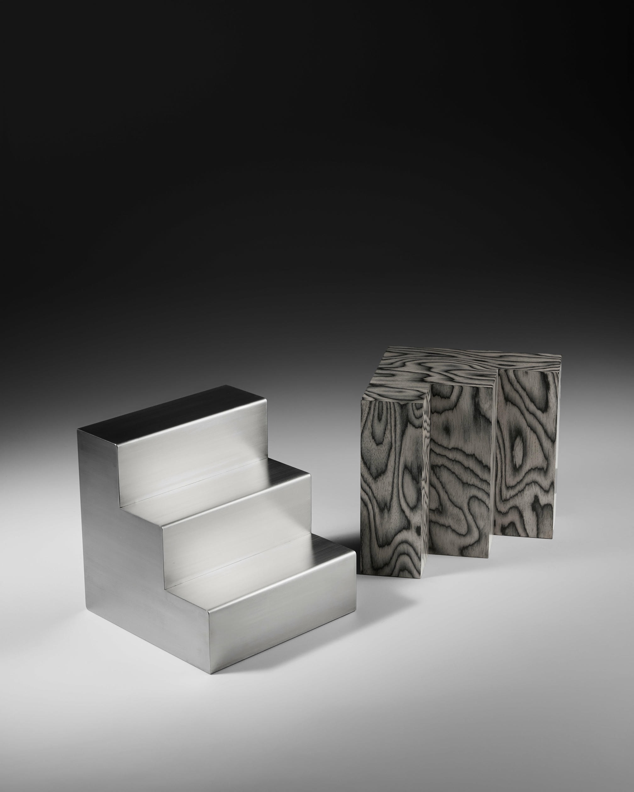 Monolit Side Table Stainless Steel by Cezar Moldovan x Arbore 5