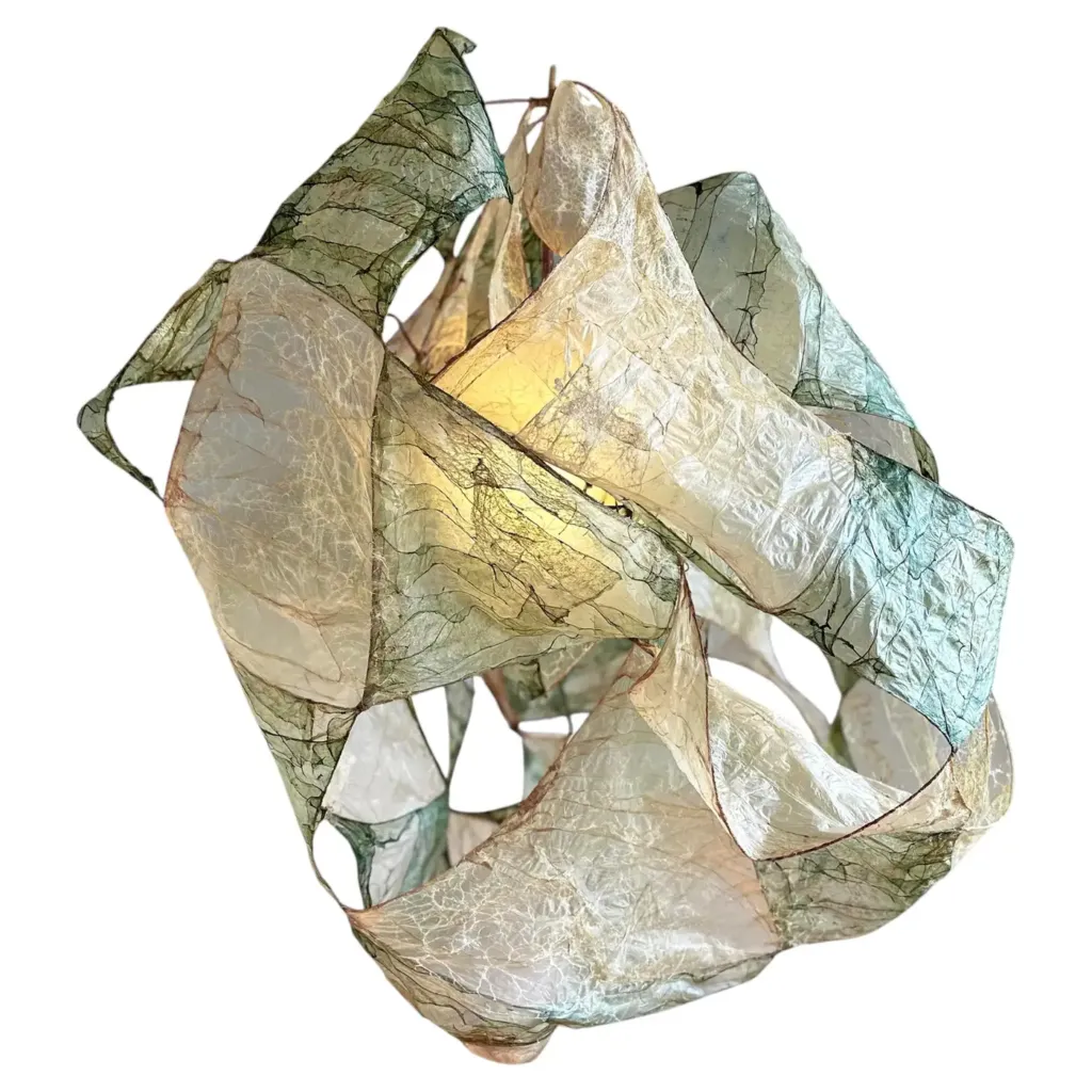 Multi Léonard Pendant Lamp in Bio Material with Natural Dyes by Thibault Philip 1