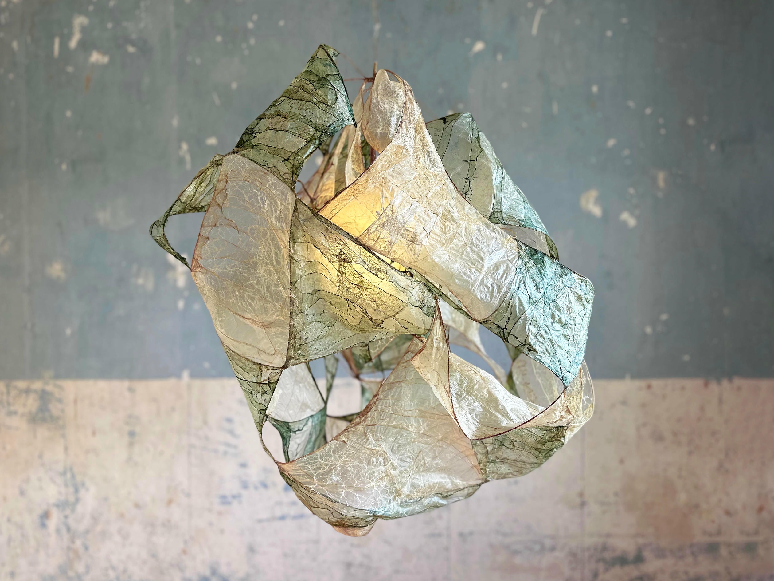 Multi Leonard Pendant Lamp in Bio Material with Natural Dyes by Thibault Philip 2