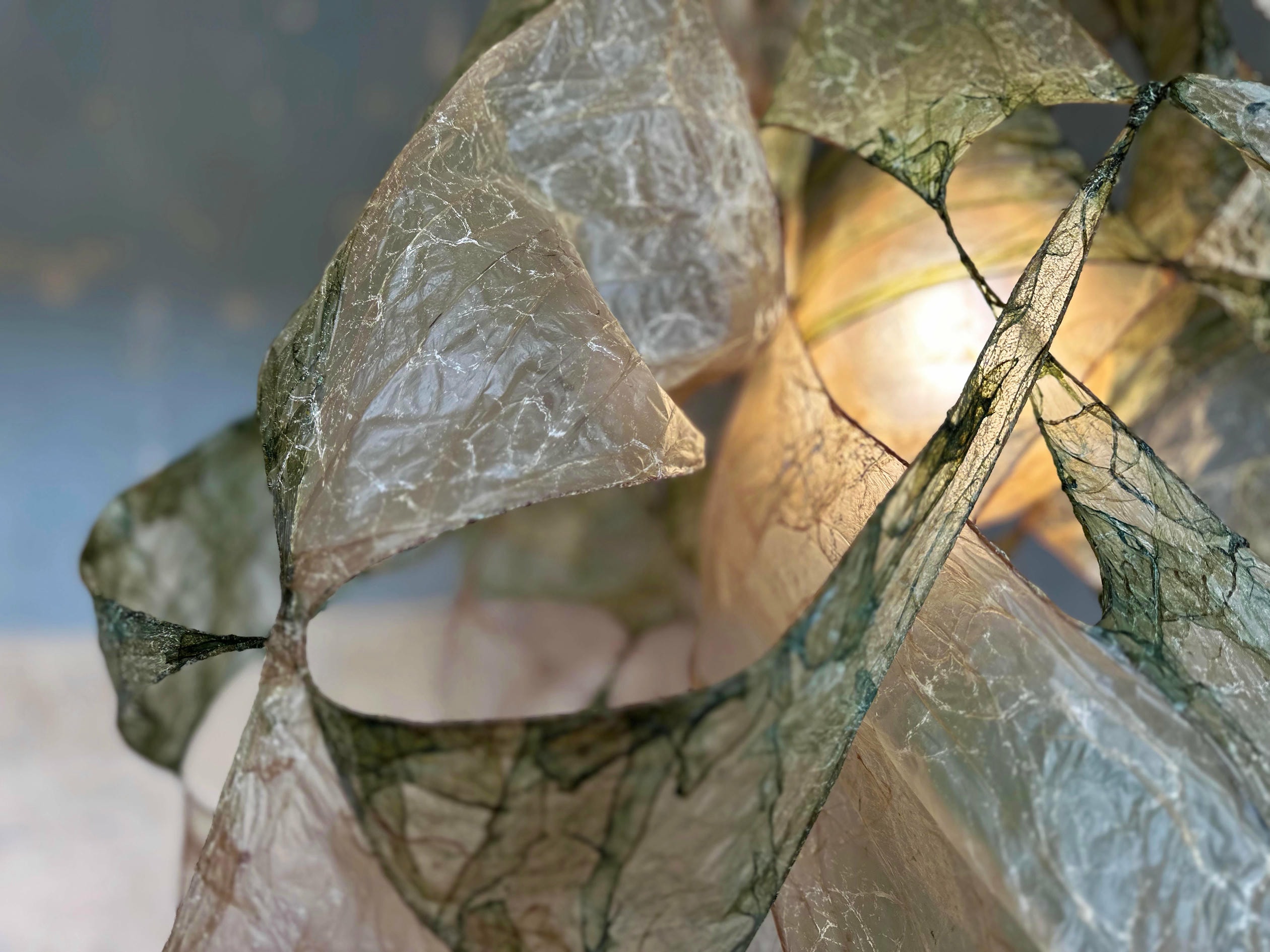 Multi Leonard Pendant Lamp in Bio Material with Natural Dyes by Thibault Philip 4