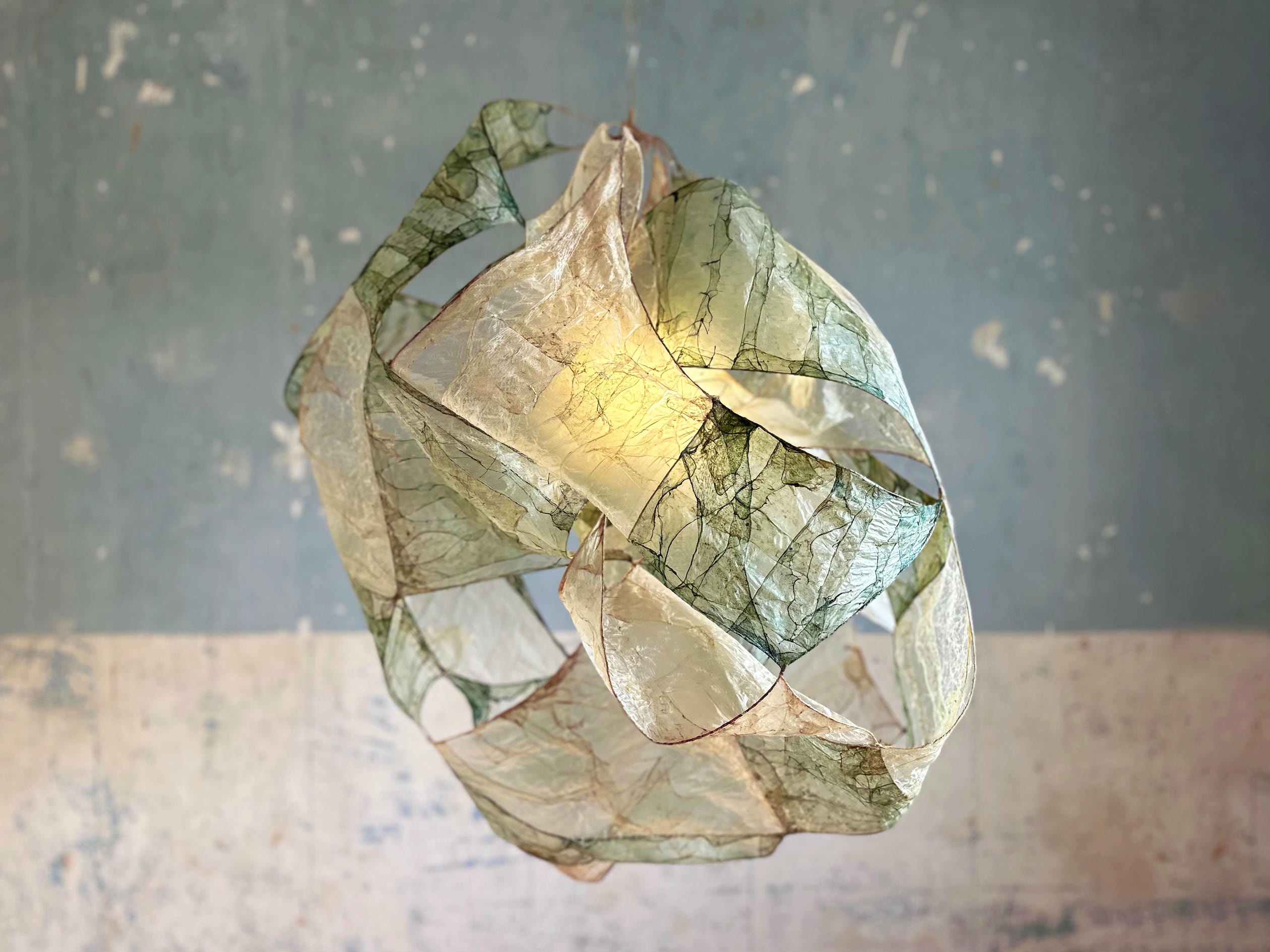 Multi Leonard Pendant Lamp in Bio Material with Natural Dyes by Thibault Philip 7