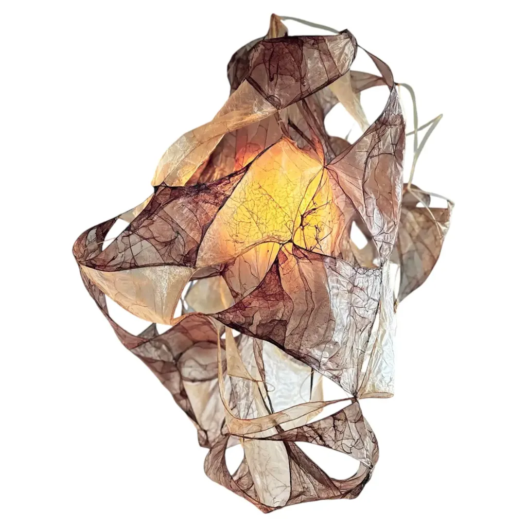 Multi Purple Pendant Lamp in Bio Material with Natural Dyes by Thibault Philip 1