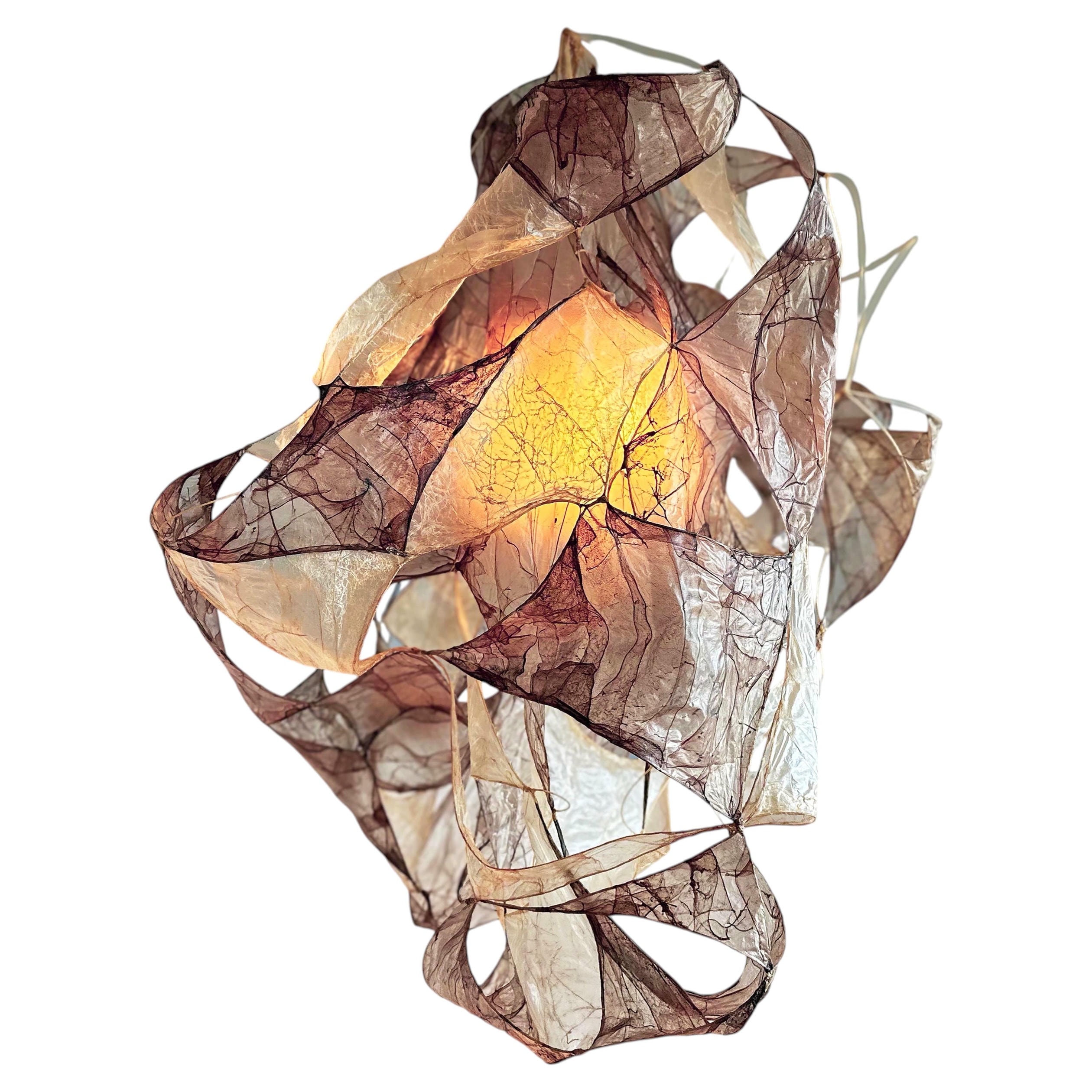 Multi Purple Pendant Lamp in Bio Material with Natural Dyes by Thibault Philip 1