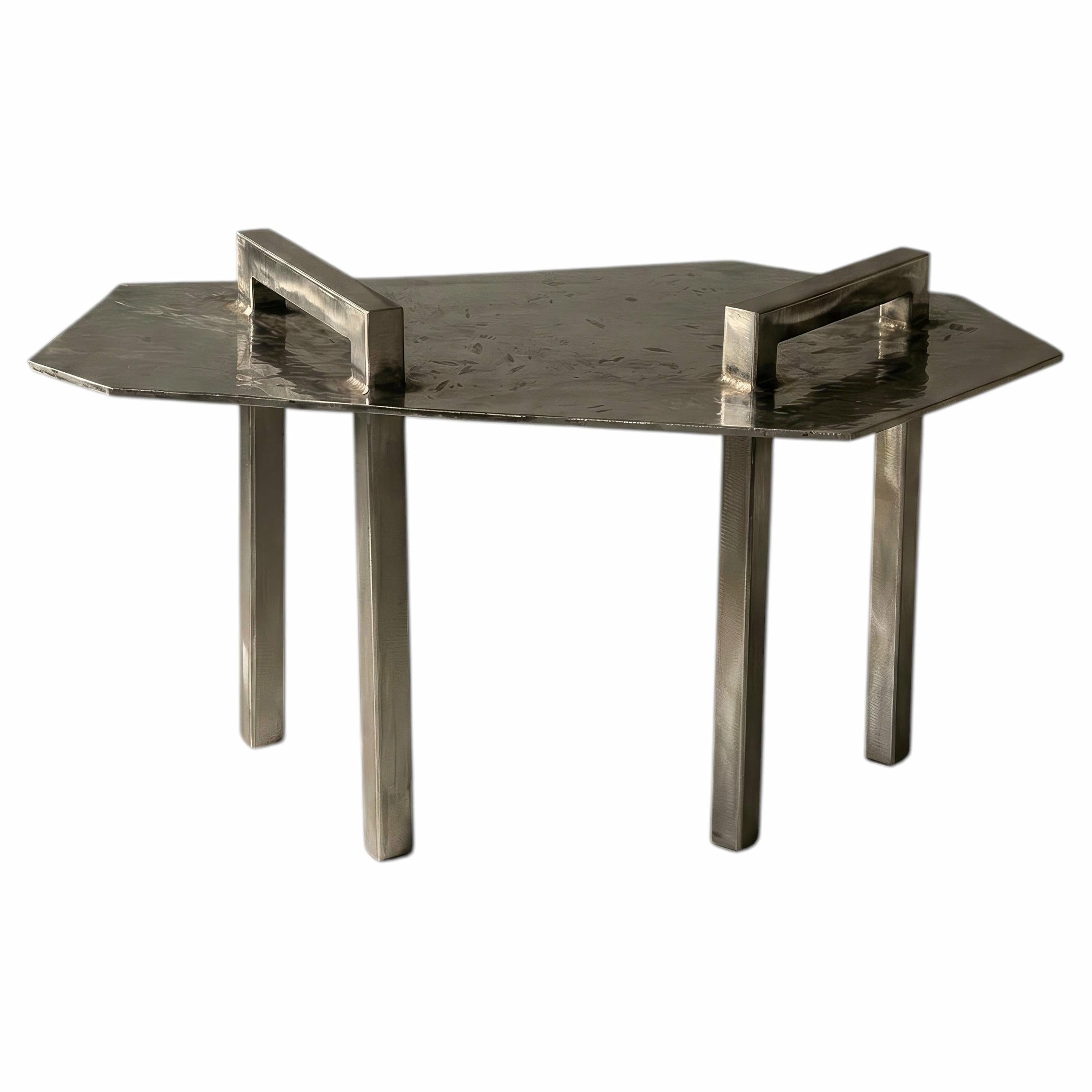 Ondulae Coffee Table in Stainless Steel by Metalmorphosis Studio 1