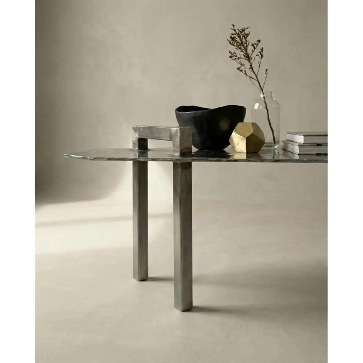 Ondulae Coffee Table in Stainless Steel by Metalmorphosis Studio 3