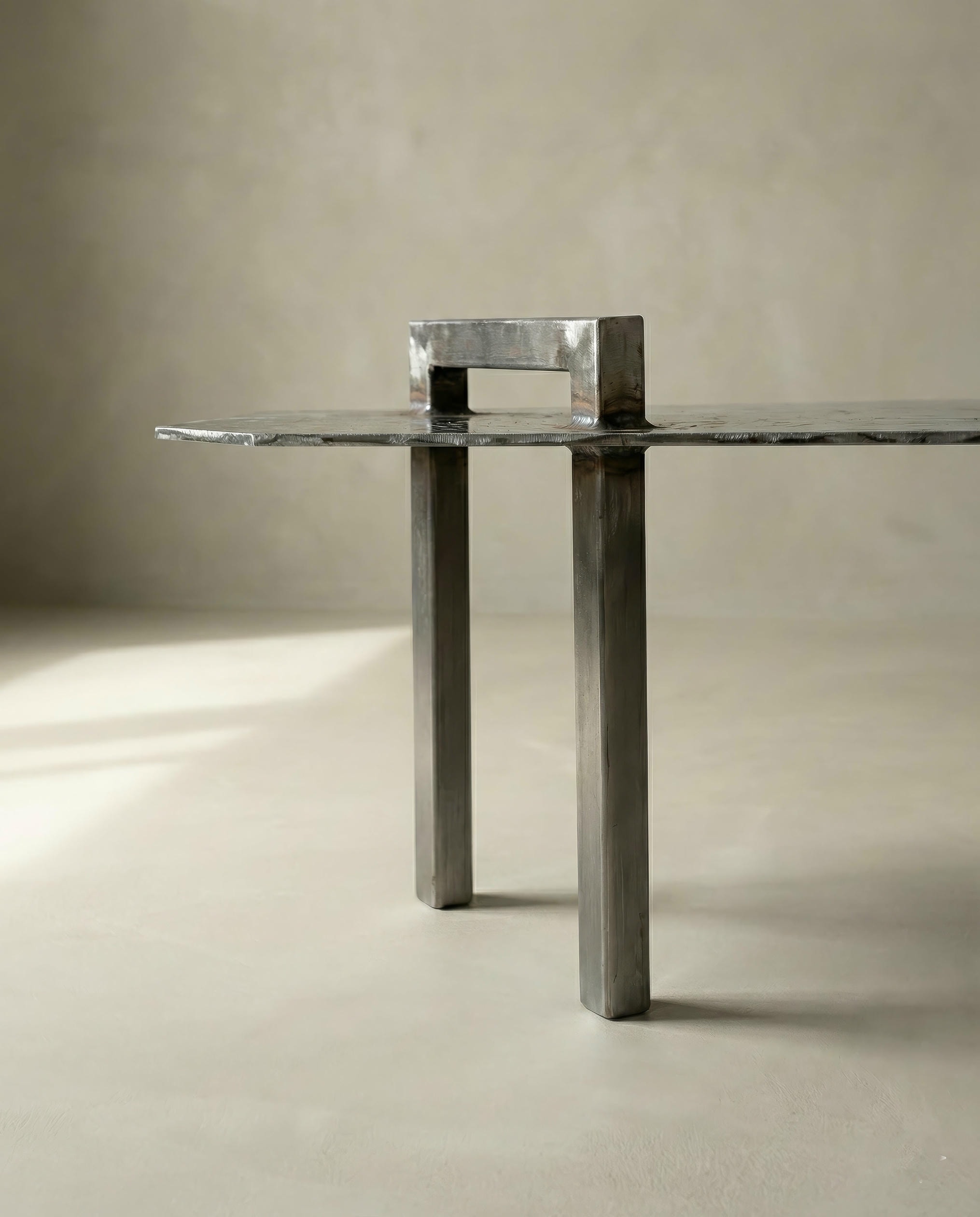Ondulae Coffee Table in Stainless Steel by Metalmorphosis Studio 4