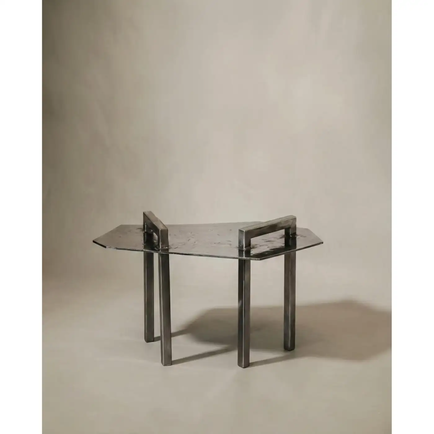 Ondulae Coffee Table in Stainless Steel by Metalmorphosis Studio 5