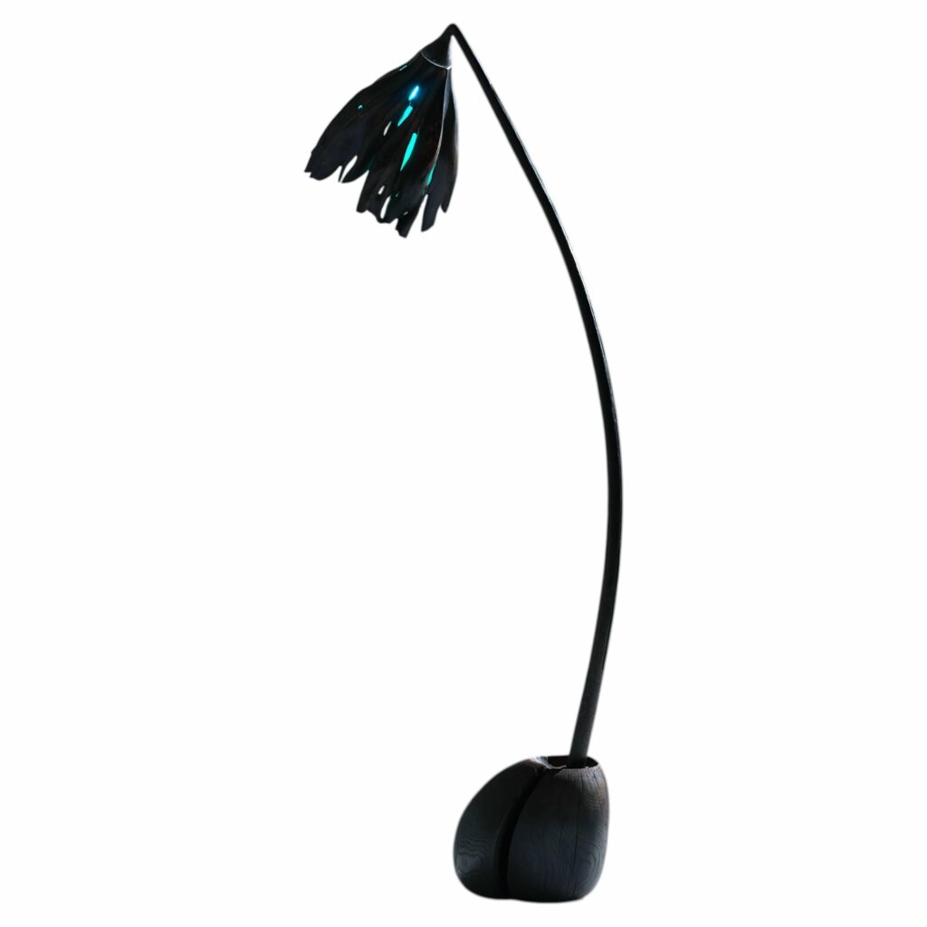 Orchadeance Oak Floor Lamp by Alun Heslop 1