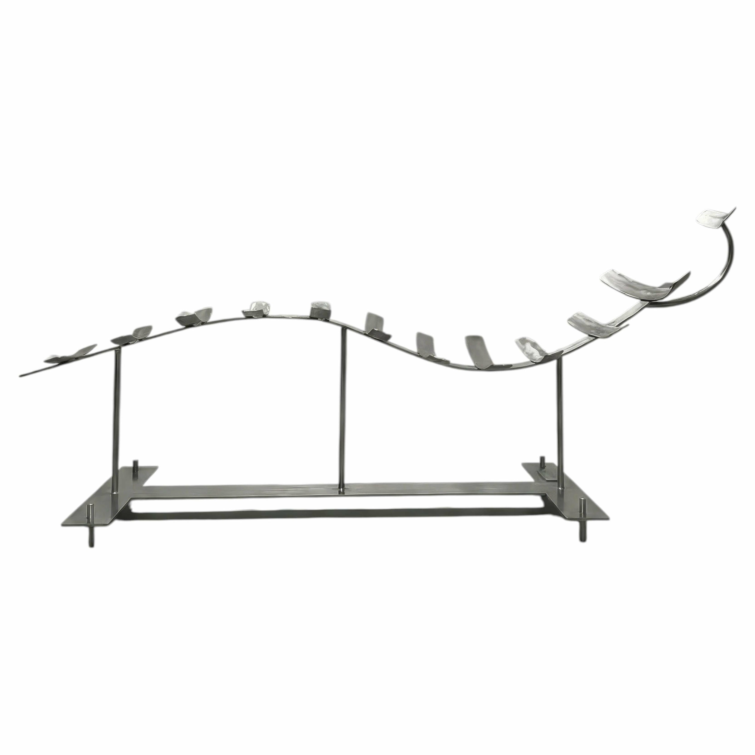Ossario Chaise Longue in Mild Steel Acrylic Coat by Metalmorphosis Studio 1