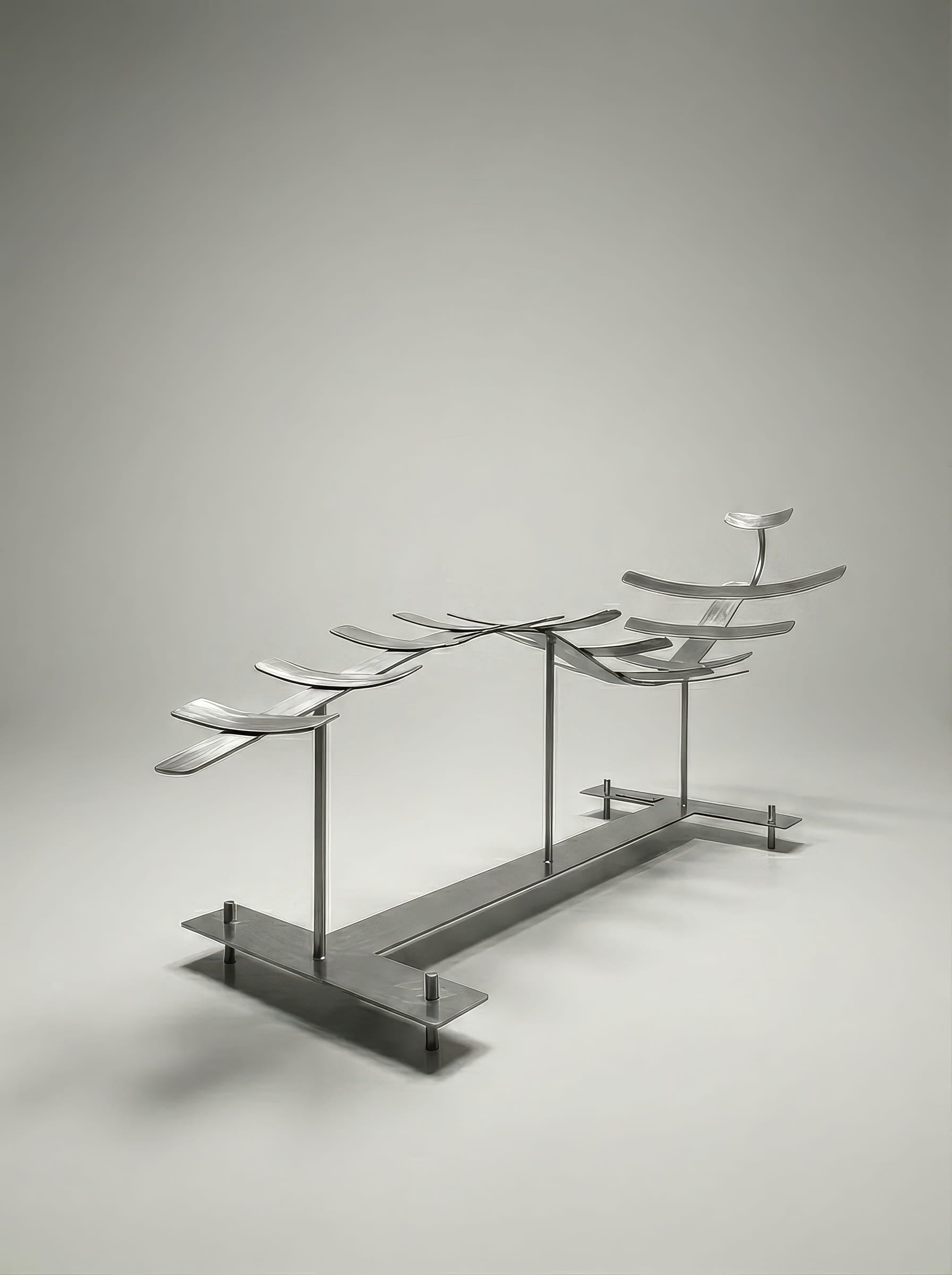 Ossario Chaise Longue in Mild Steel Acrylic Coat by Metalmorphosis Studio 2