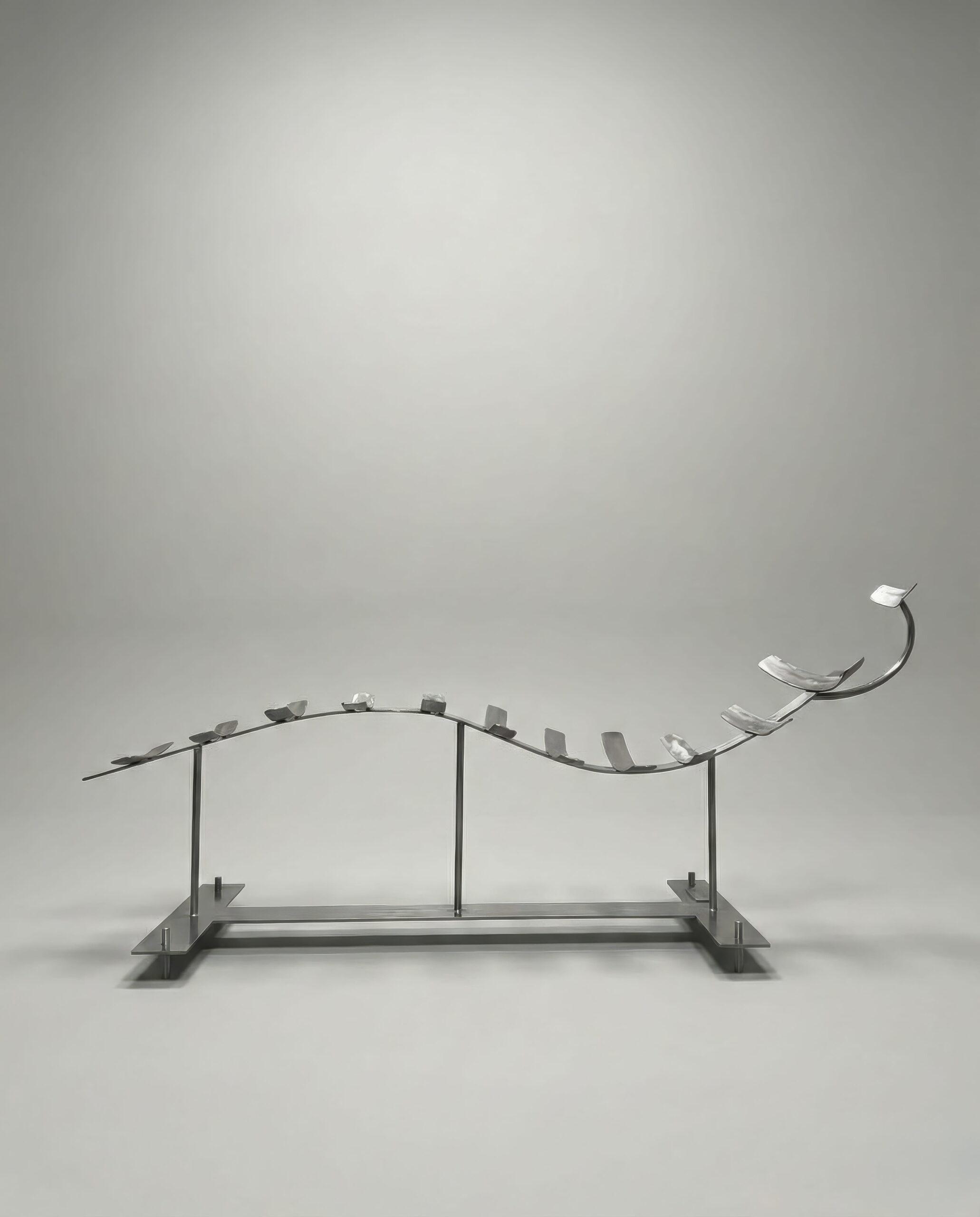 Ossario Chaise Longue in Mild Steel & Acrylic Coat by Metalmorphosis Studio 4