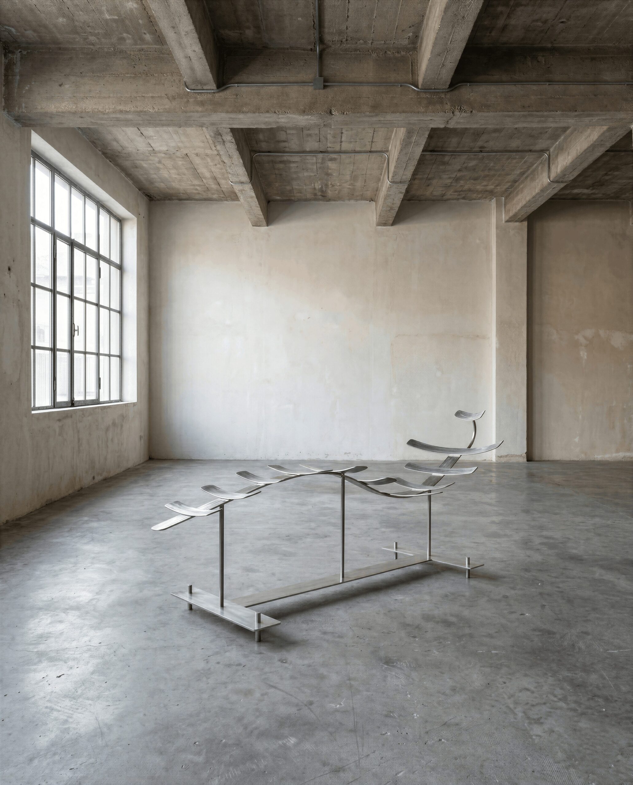 Ossario Chaise Longue in Mild Steel & Acrylic Coat by Metalmorphosis Studio 8