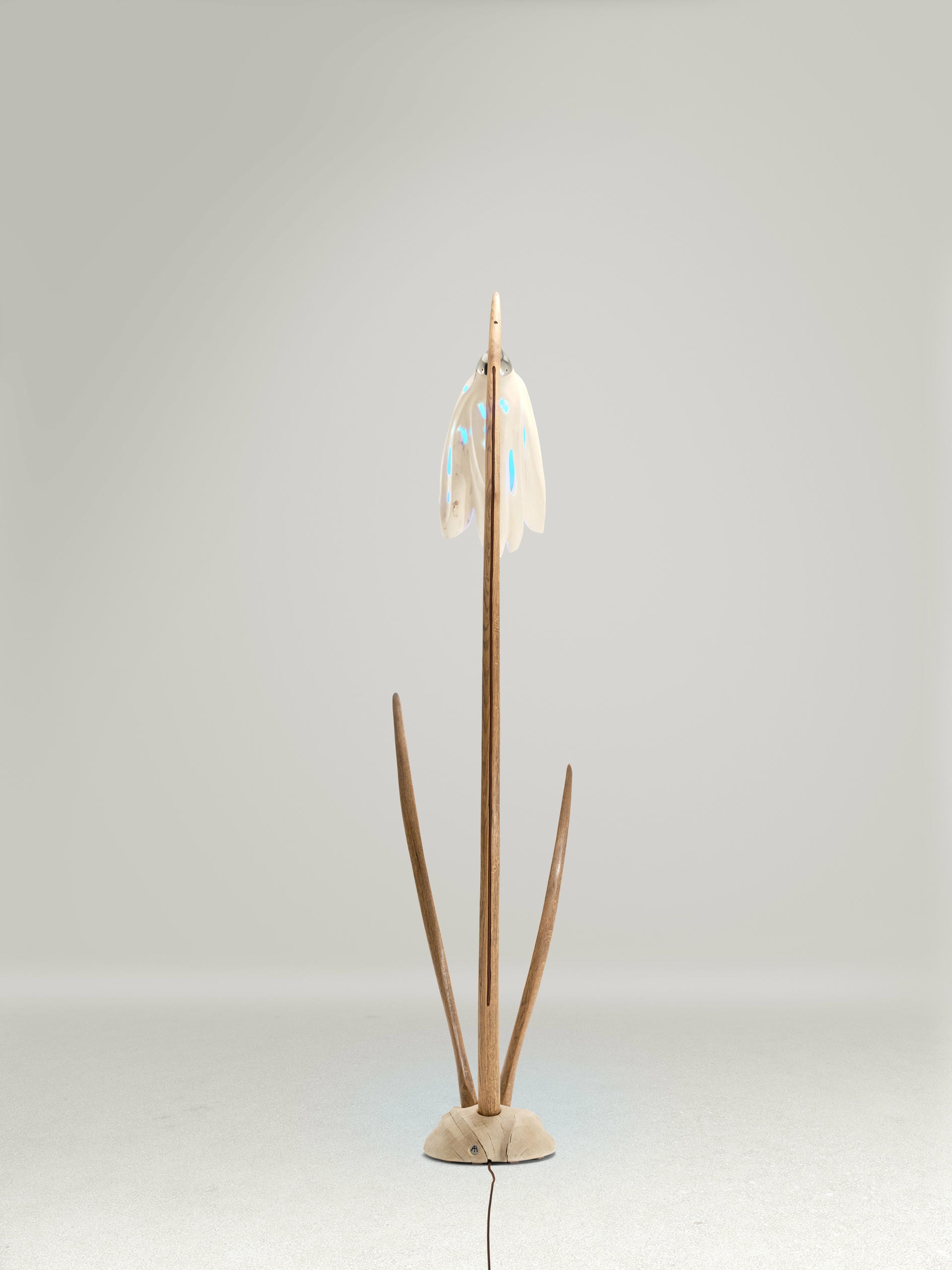 Sarensia Flora Floor Lamp in Hornbeam Oak Wood by Alun Heslop 10