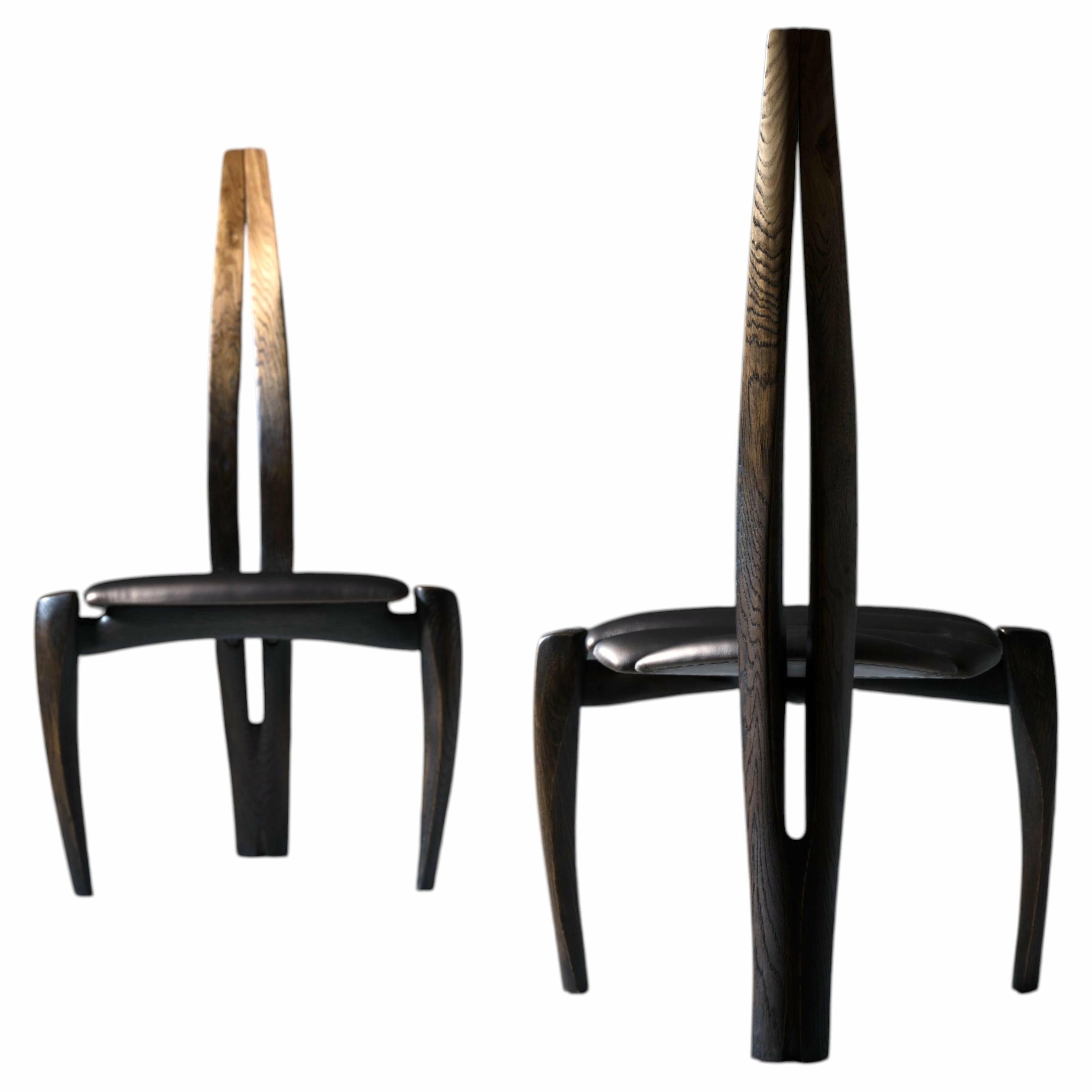Set Of 2 Vennaxa Taper Fade Chairs by Alun Heslop 1