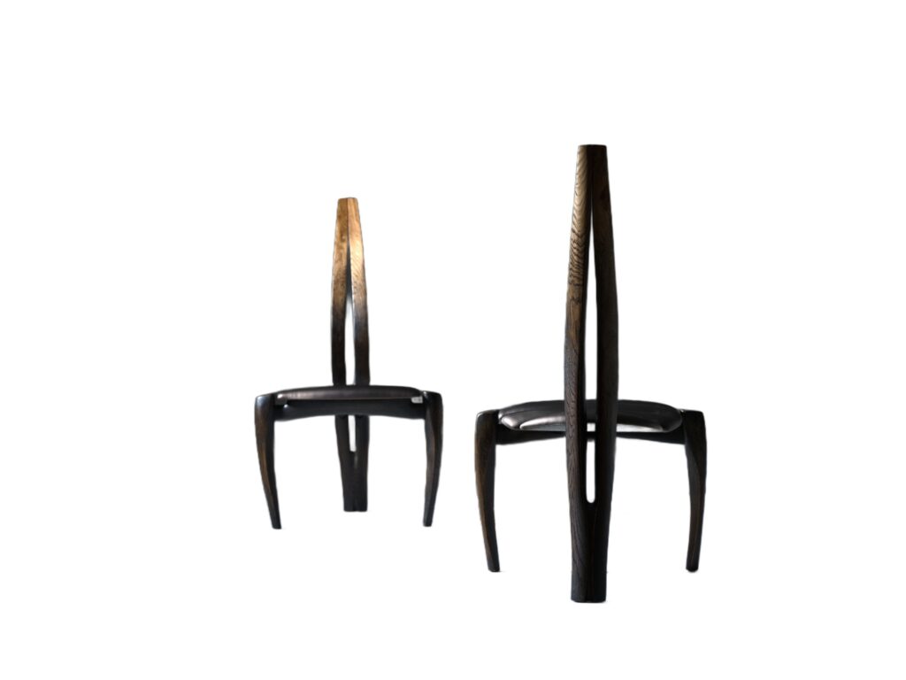 Set Of 2 Vennaxa Taper Fade Chairs by Alun Heslop 1