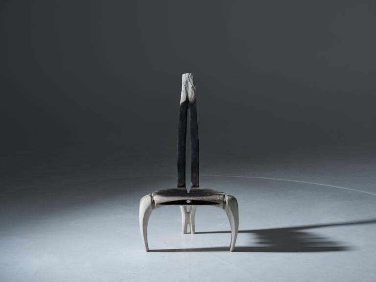 Shadow Of Zierre Unique Oak Chair by Alun Heslop 2