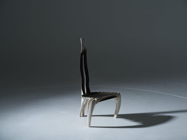 Shadow Of Zierre Unique Oak Chair by Alun Heslop 3