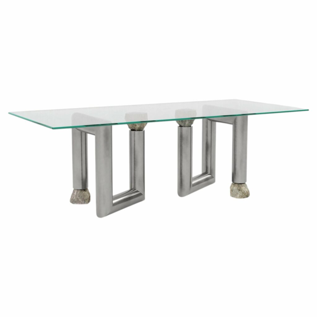 Stainless Steel Dining Table by Batten and Kamp 1