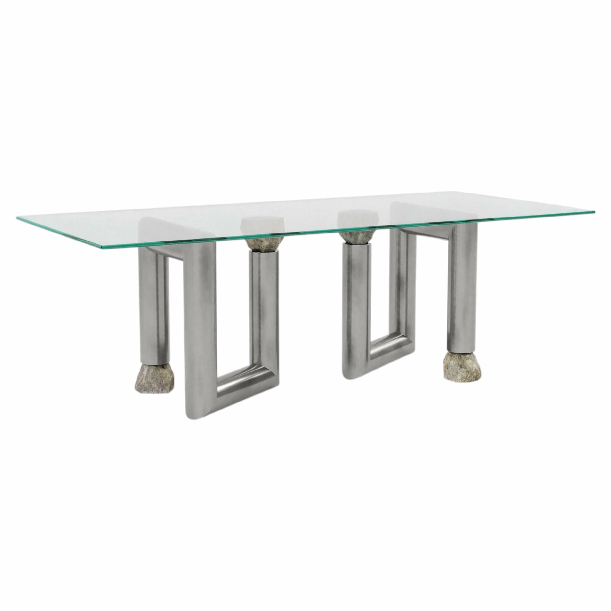Stainless Steel Dining Table by Batten and Kamp 1