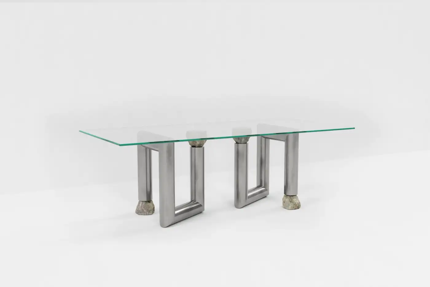Stainless Steel Dining Table by Batten and Kamp 2