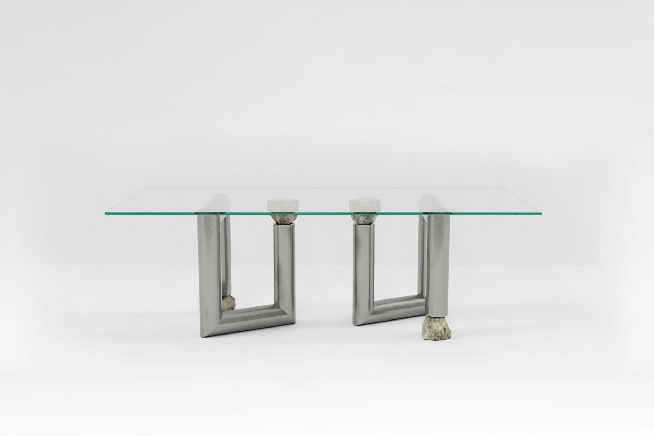 Stainless Steel Dining Table by Batten and Kamp 3