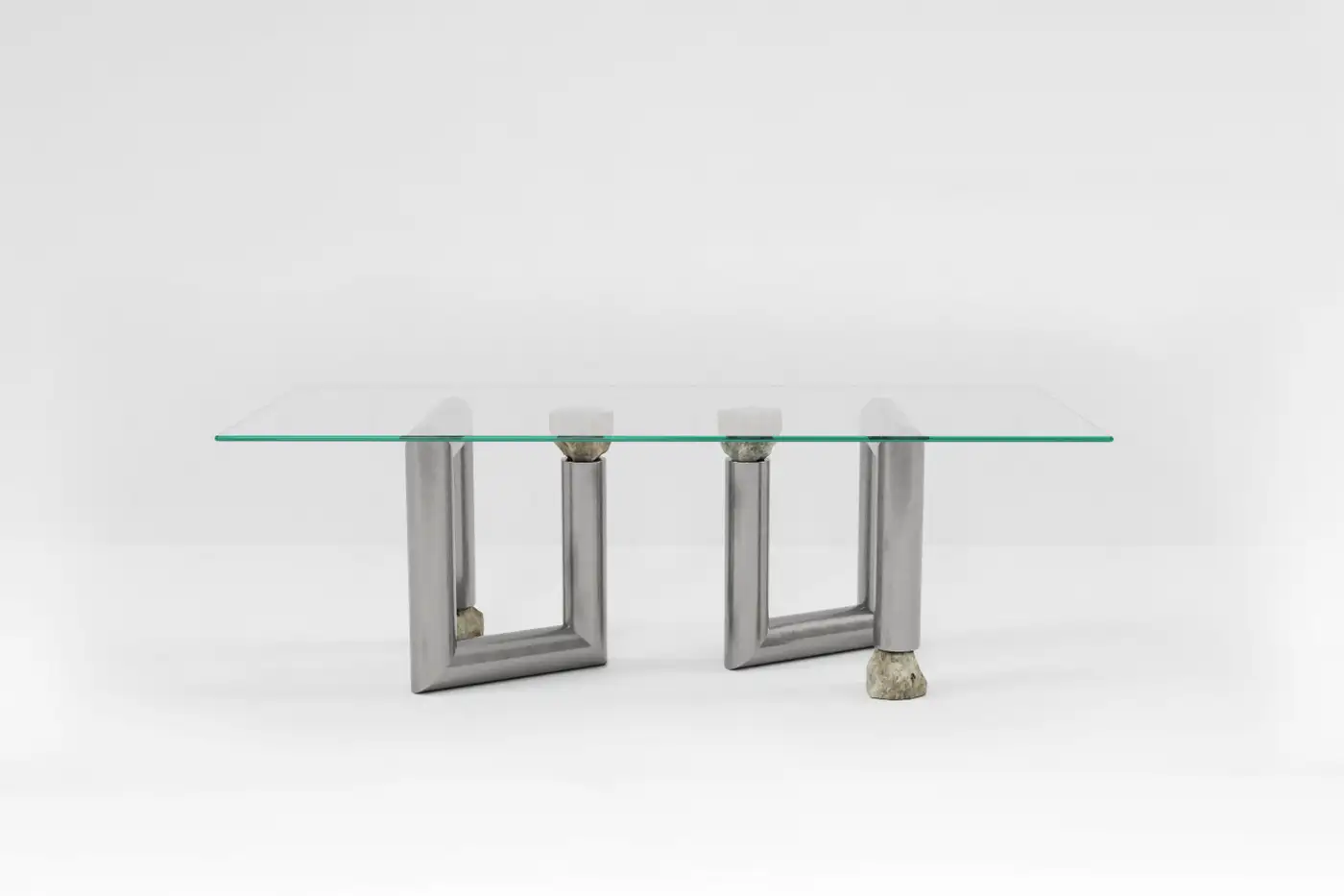 Stainless Steel Dining Table by Batten and Kamp 3