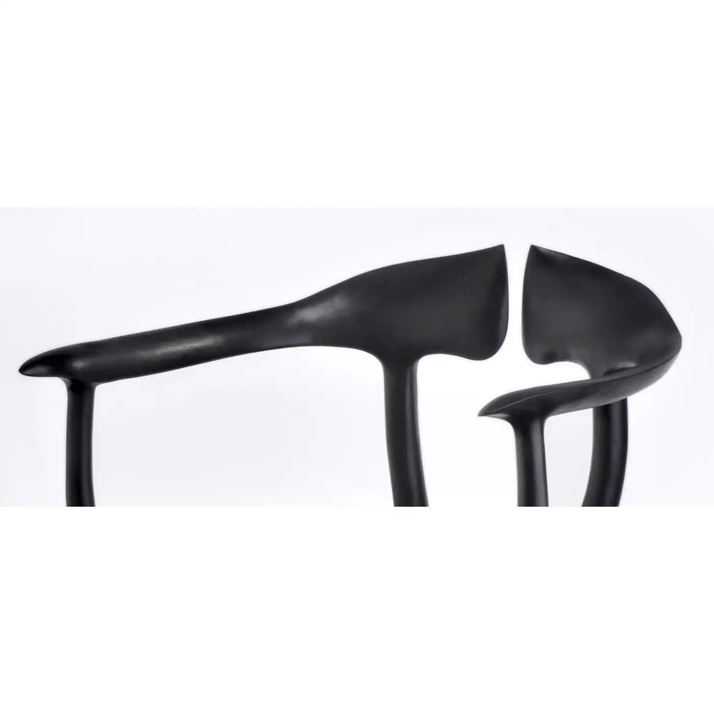 Swallowtail Chair in Ebonized Wood Frame & Seat by Brian Fireman Design 2