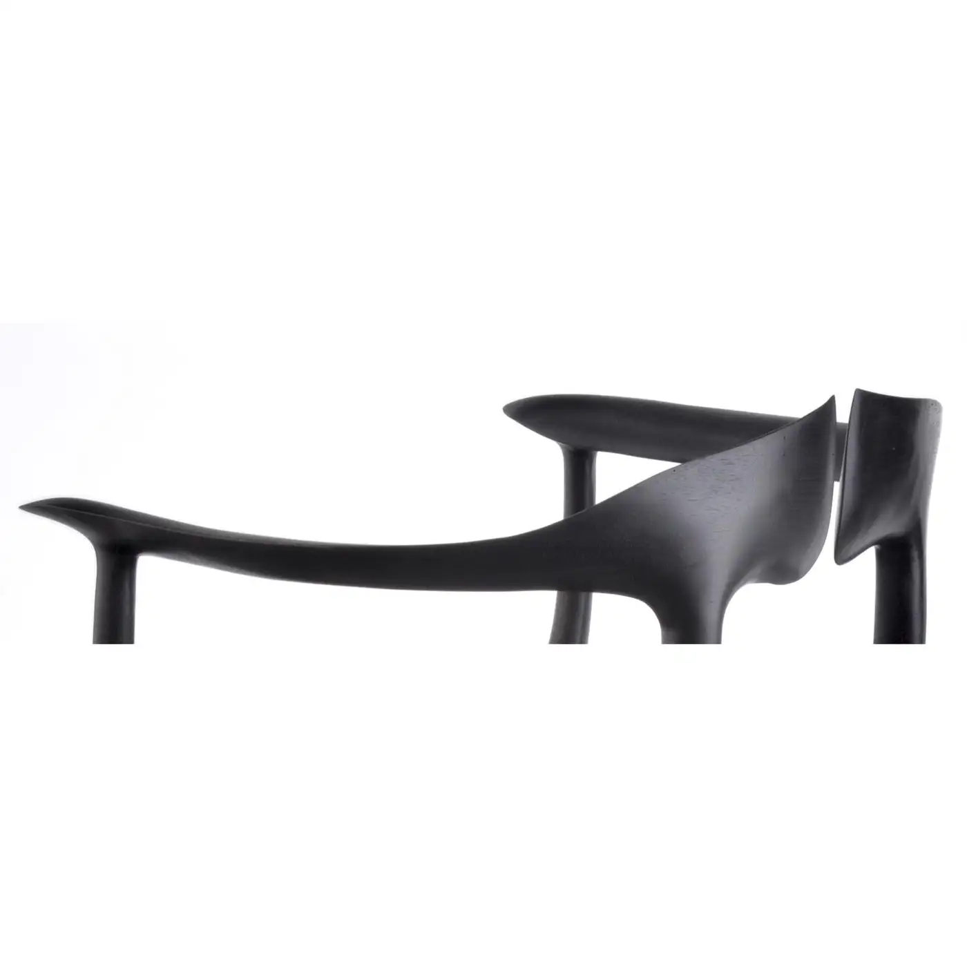Swallowtail Chair in Ebonized Wood Frame & Seat by Brian Fireman Design 3