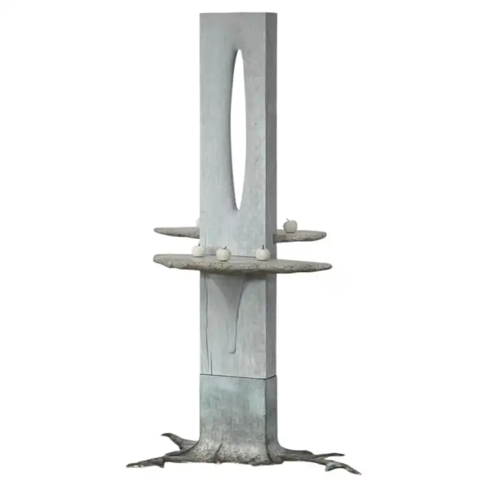 Unit Of Mother Functional Sculpture in Oak & Concrete by Alun Heslop 1