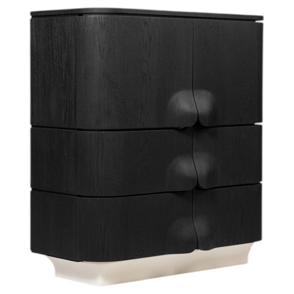 Arnava Door Cabinet in Natural Oak Veneer by Pendhapa 1