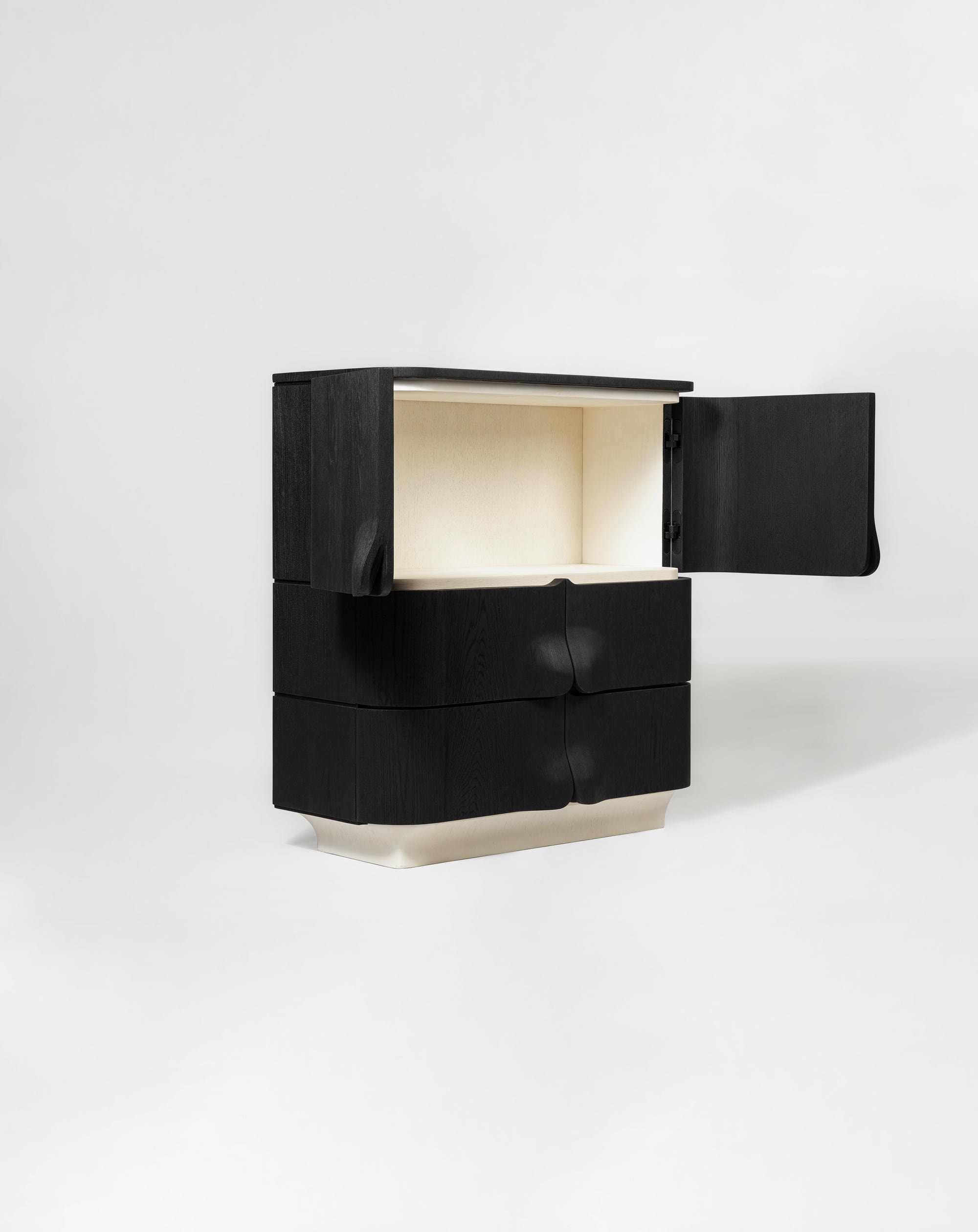 Arnava Door Cabinet in Natural Oak Veneer by Pendhapa 5