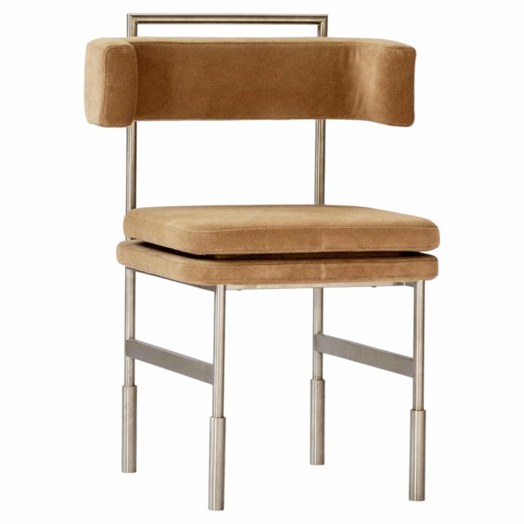 Cris Chair in Brazilian Native Hardwood Leather Steel by Gisela Simas 1