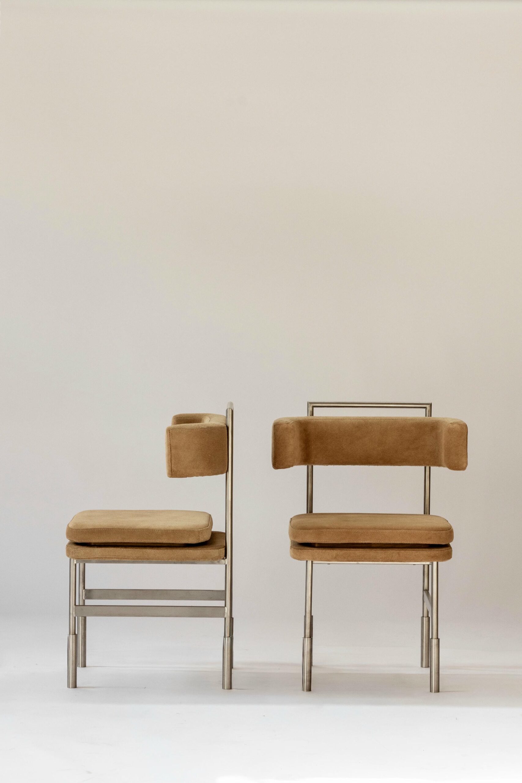 Cris Chair in Brazilian Native Hardwood Leather Steel by Gisela Simas 2